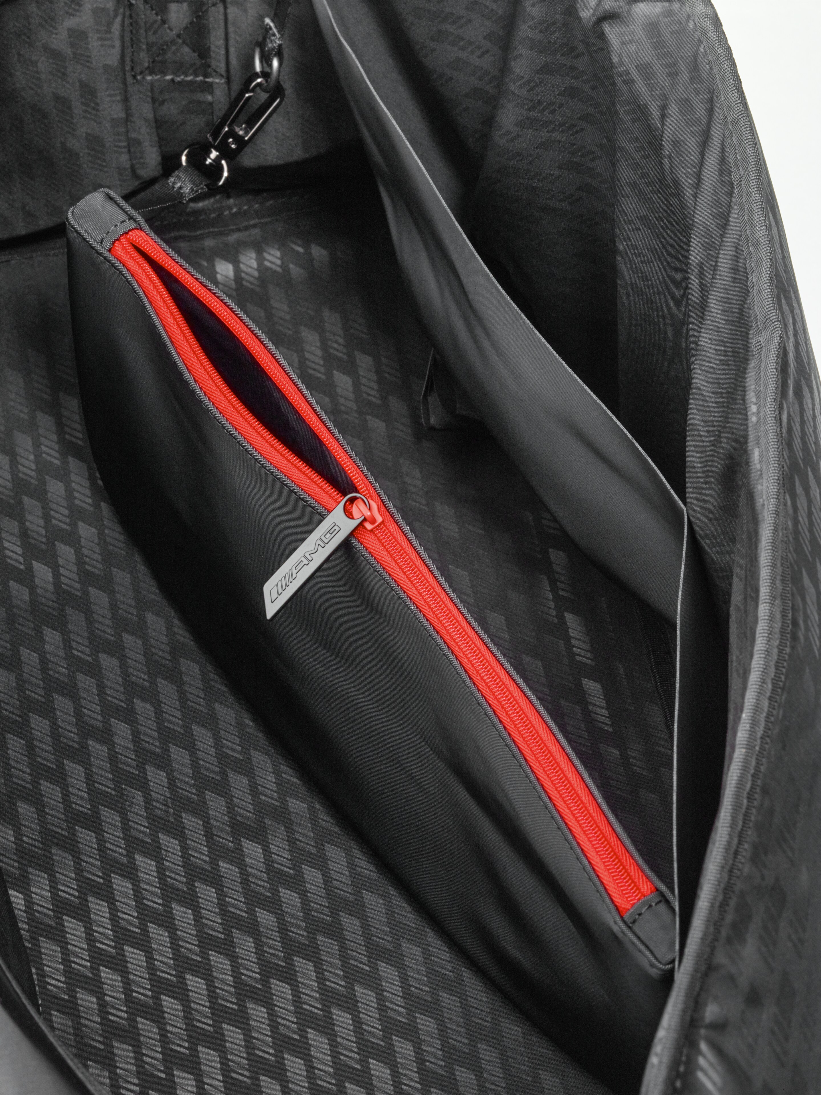 AMG-weekendtas - zwart, pvc / polyester / polyester