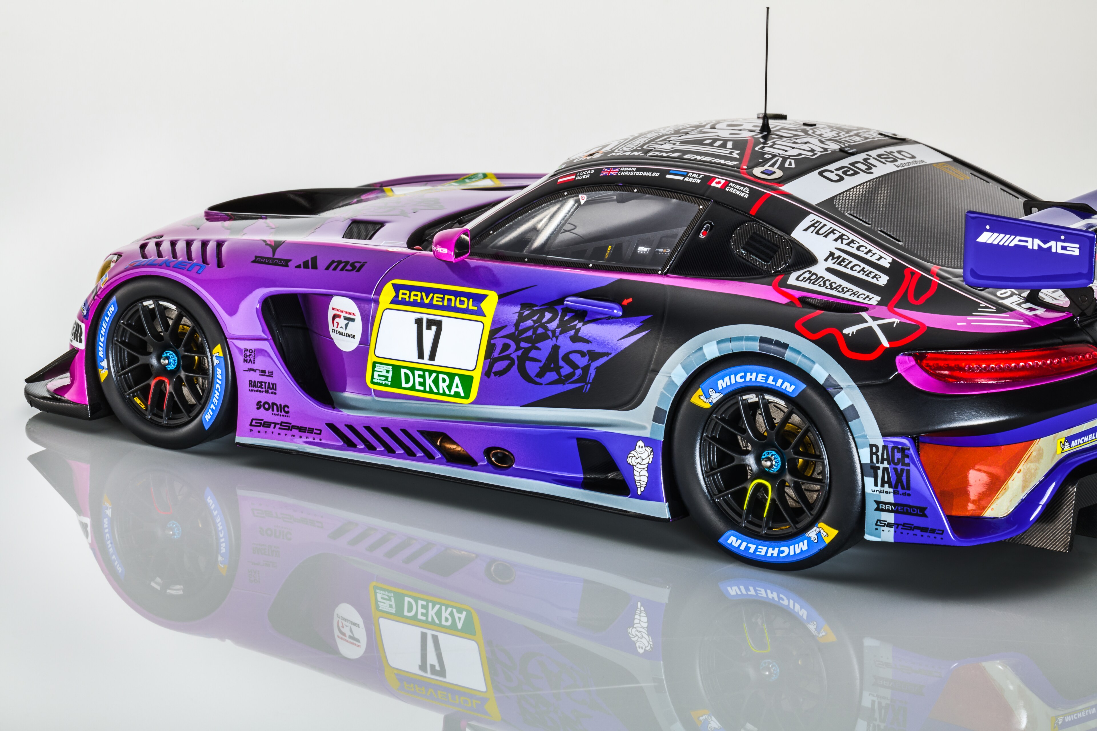Mercedes-AMG GT3, ADAC RAVENOL 24h Nürburgring 2025, C190 - lila, Minimax, 1:18