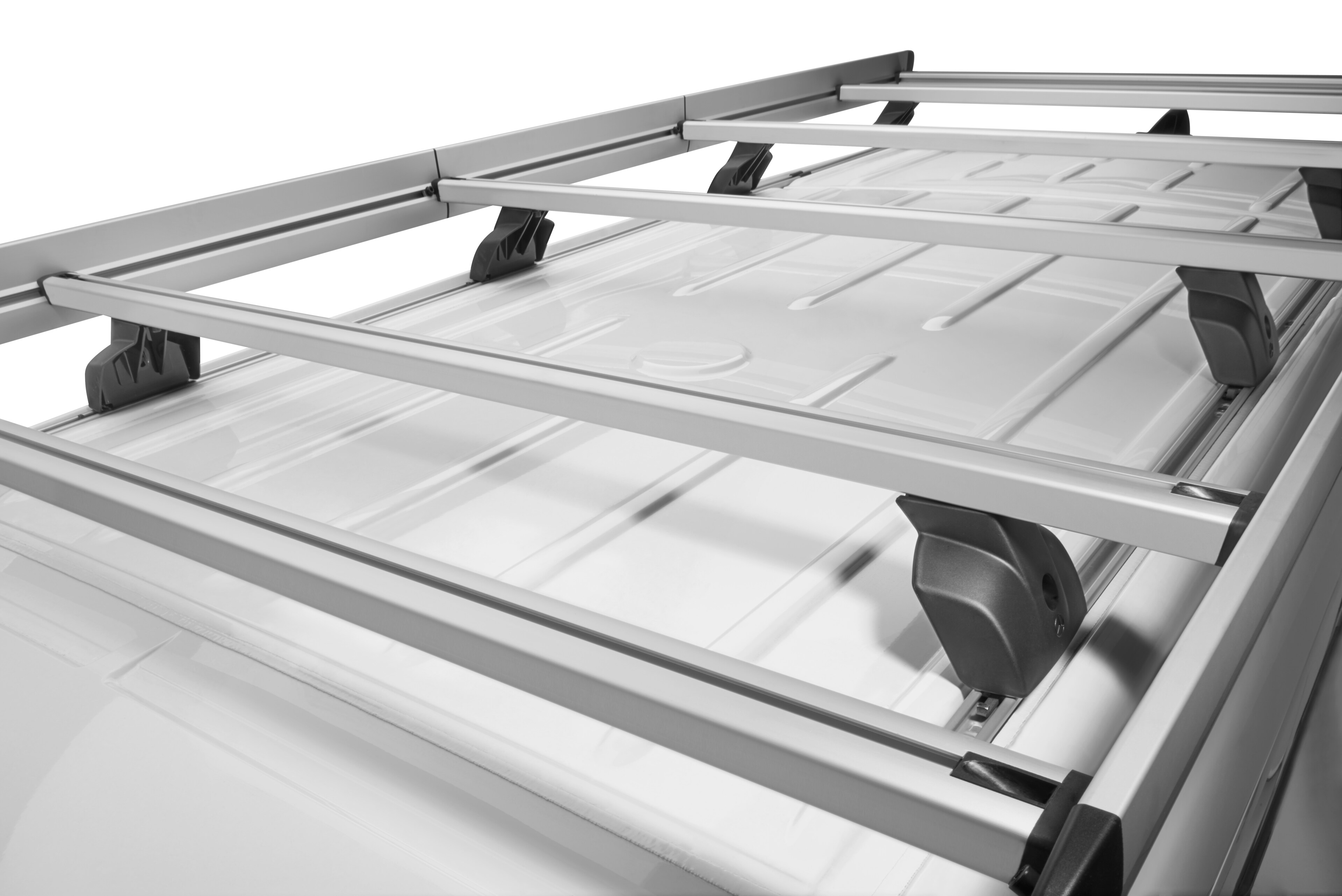 Bagagerek, A4 extra lang - aluminium / Staal / kunststof, zilverkleurig / zwart