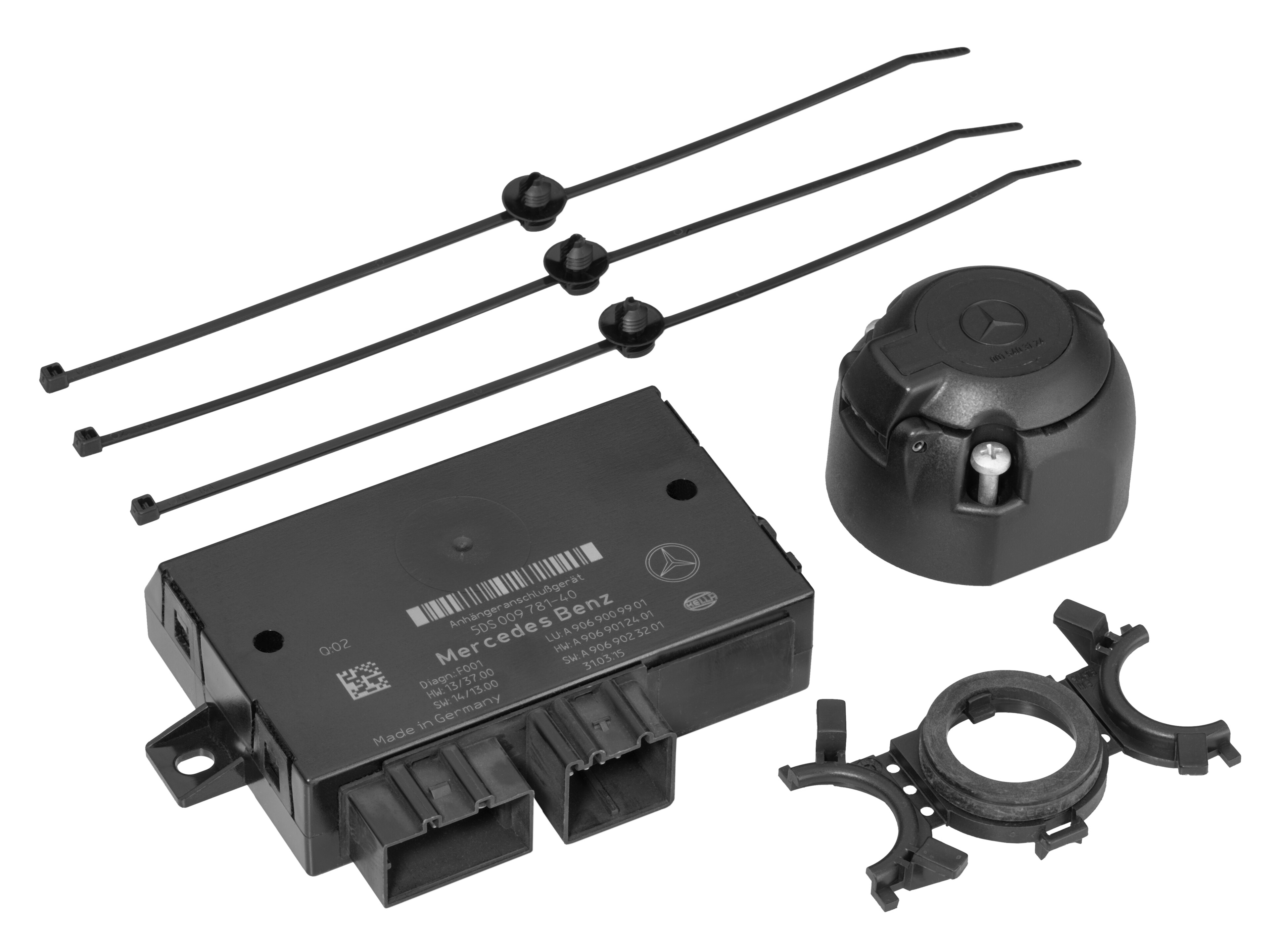Trekhaak, Elektromontageset, Lichtdiode - zwart