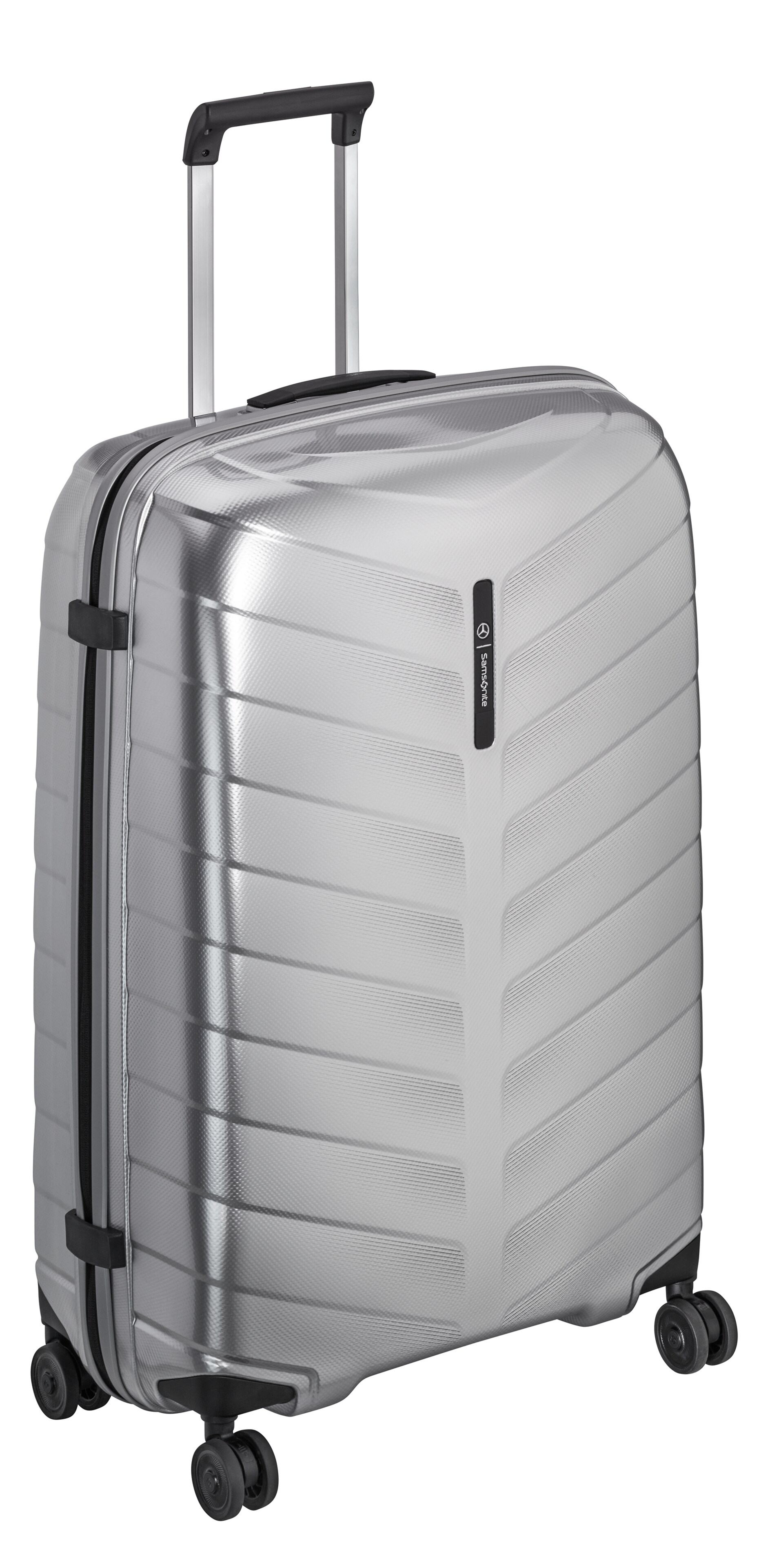Koffers, leder, Spinner 75 - zilverkleurig, polypropyleen / polyester, Samsonite, 97 l