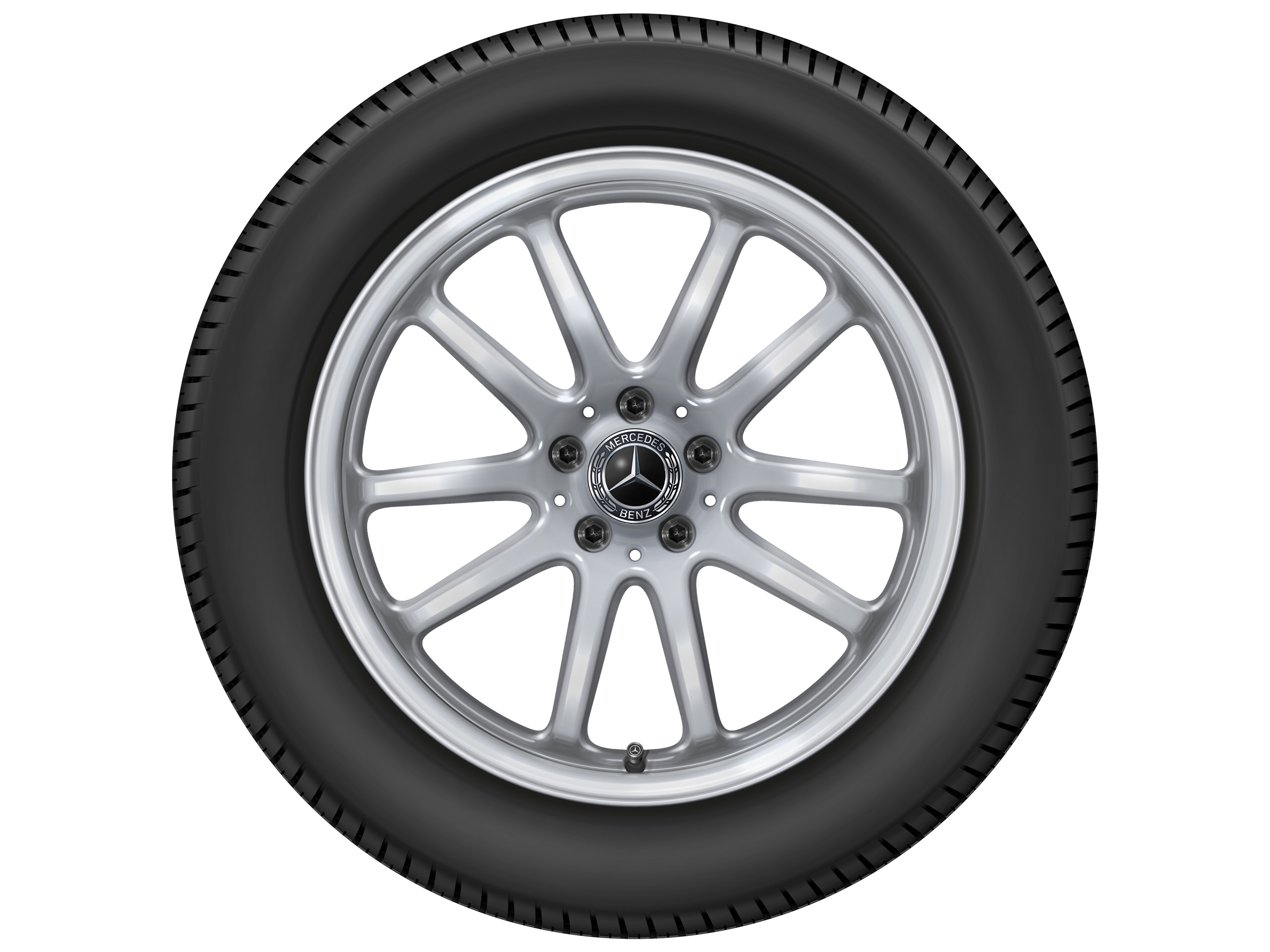 Multispaaks wiel, 48,3 cm (19 inch) - 8 J x 19 ET 30,5, Vanadiumzilver
