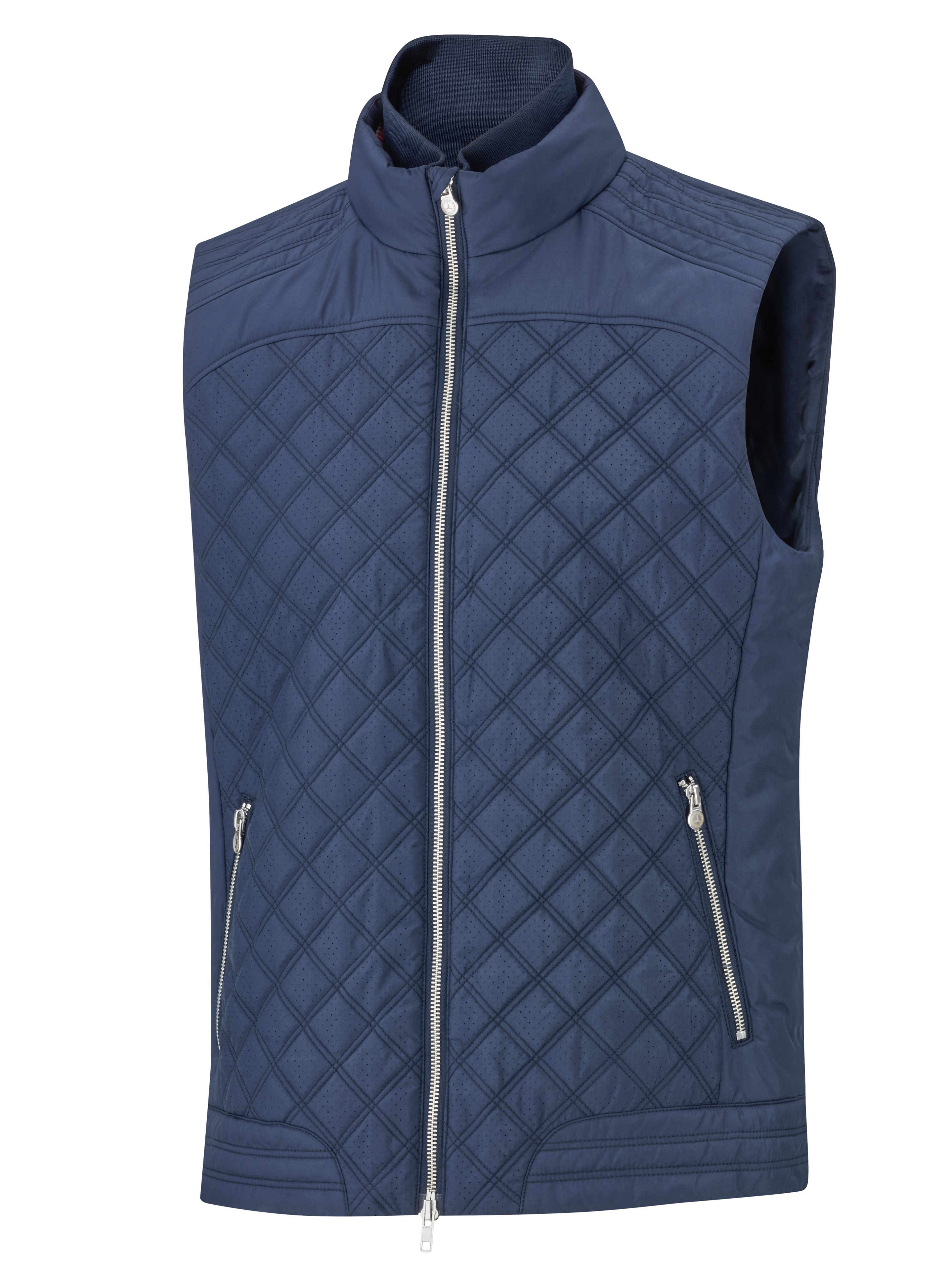 Herenbodywarmer - blauw, S