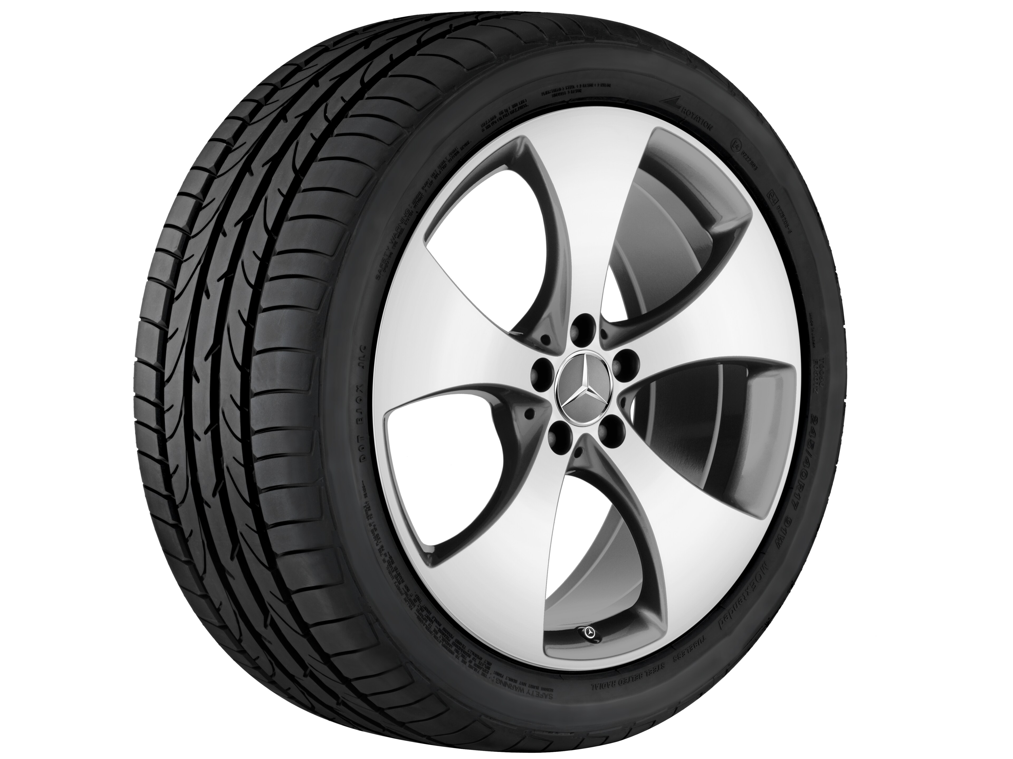 10-spaaks wiel, 50,8 cm (20 inch), glanzend gepolijst - 9 J x 20 ET 57, himalayagrijs, glanzend gepolijst