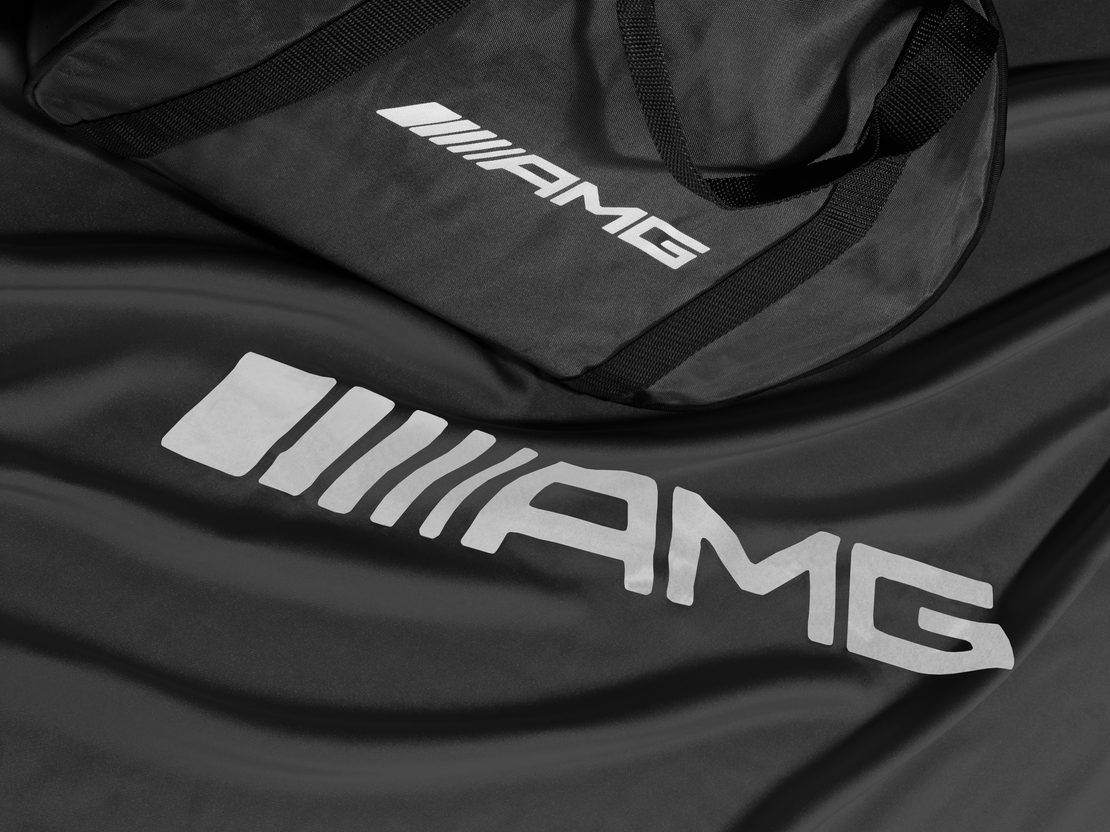 AMG indoor car cover - polyamide / polyester, zwart