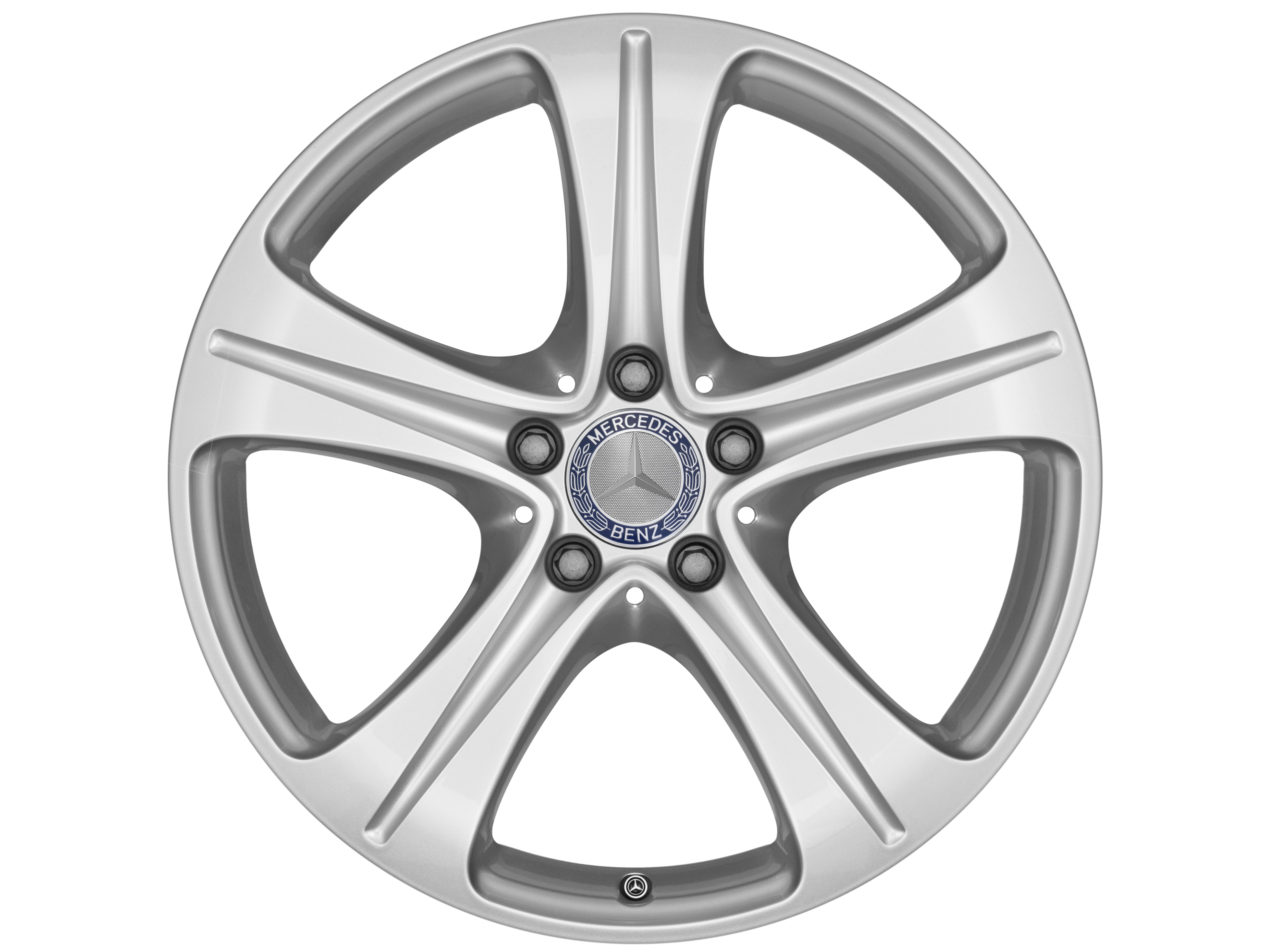 5-spaaks wiel, 45,7 cm (18 inch) - 8 J x 18 ET 43, Vanadiumzilver, gespoten