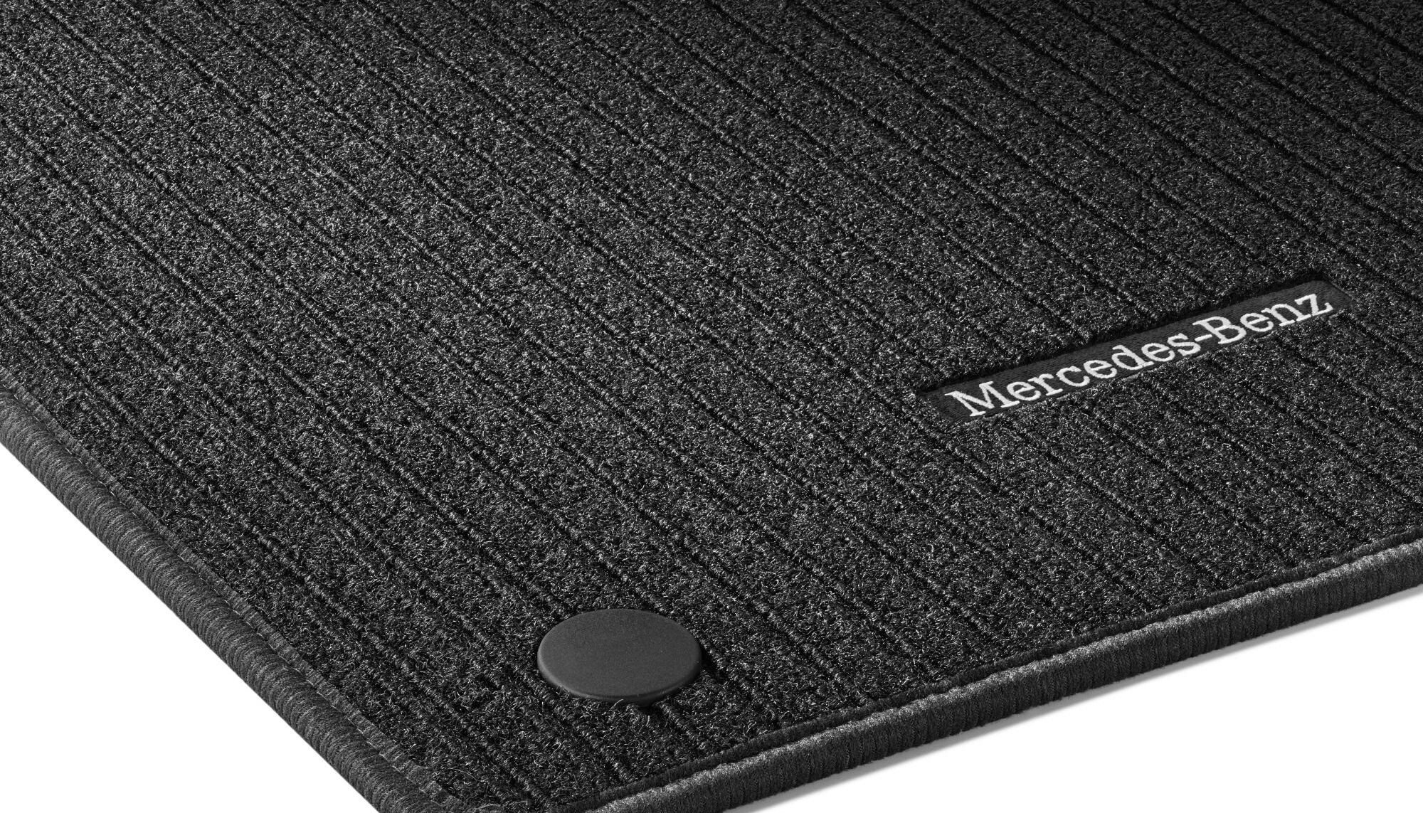 Ripsmatten Bestuurders- en voorpassagiersmat, Tweedelig, Voor modellen met vloerbekleding voor (V44) - Linkse besturing, zwart