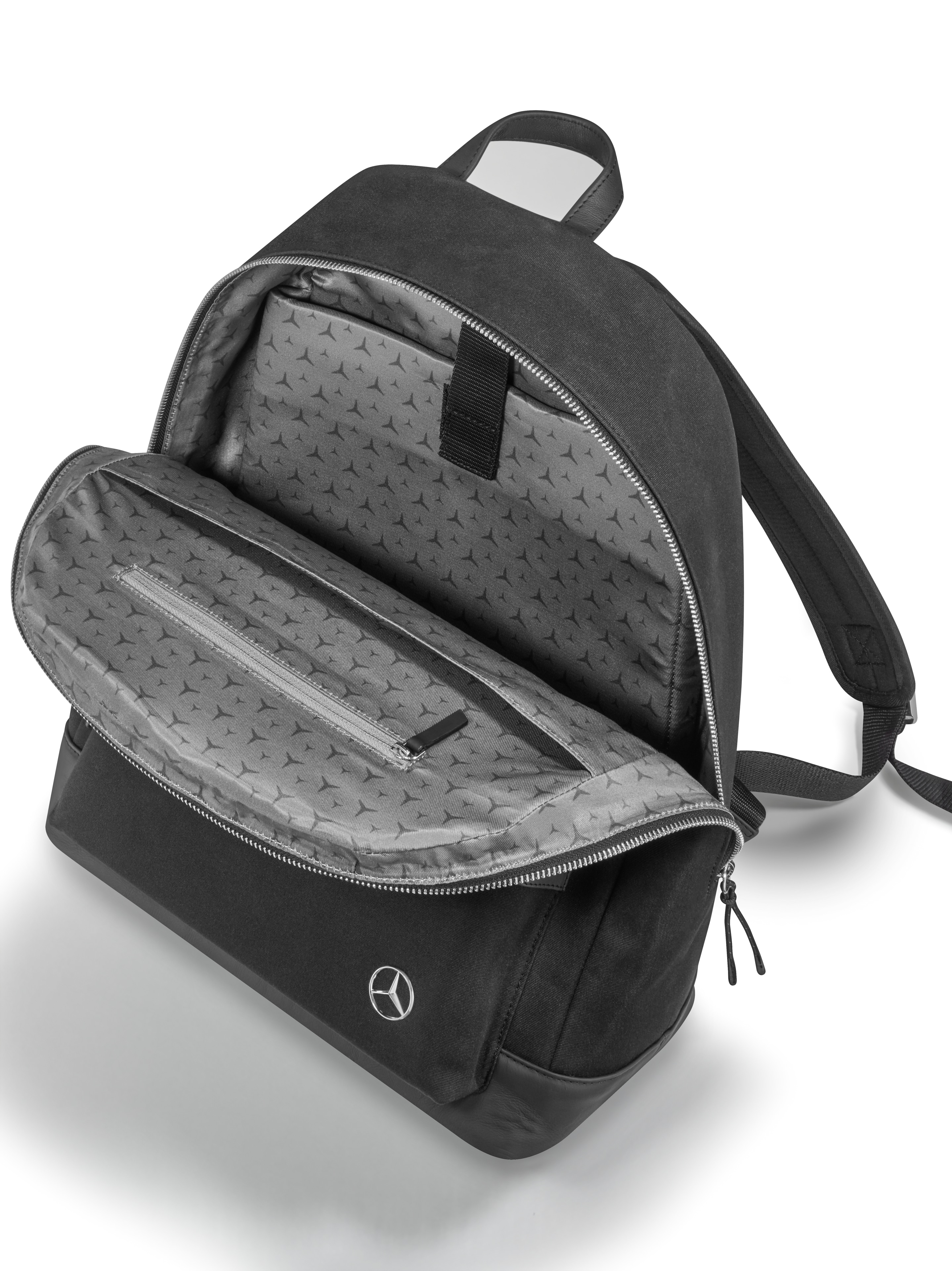 Rucksack - schwarz, Polyester (recycelt)