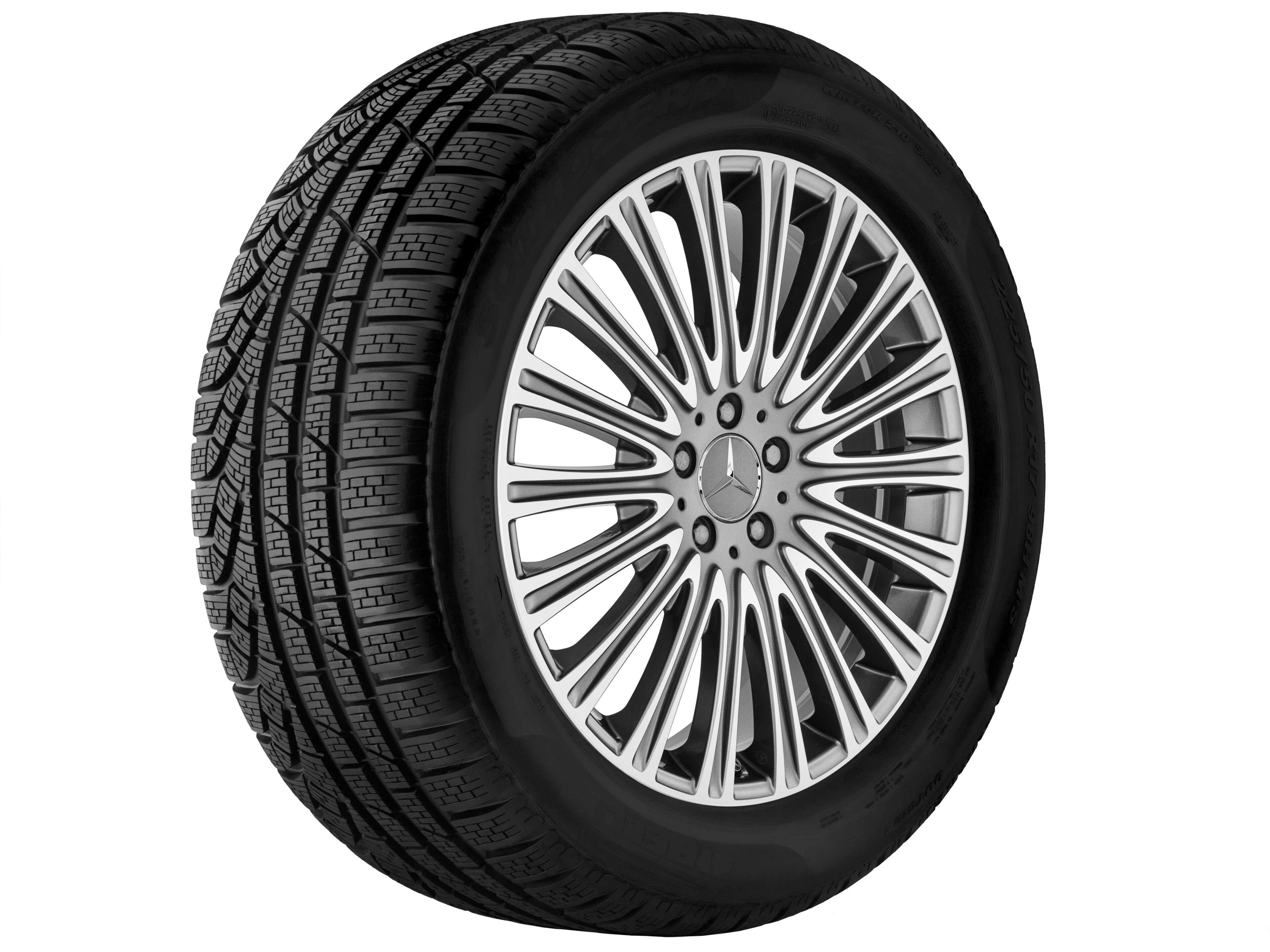 Multispaaks wiel, 50,8 cm (20 inch), glanzend gepolijst - 8 J x 20 ET 43, himalayagrijs, glanzend gepolijst
