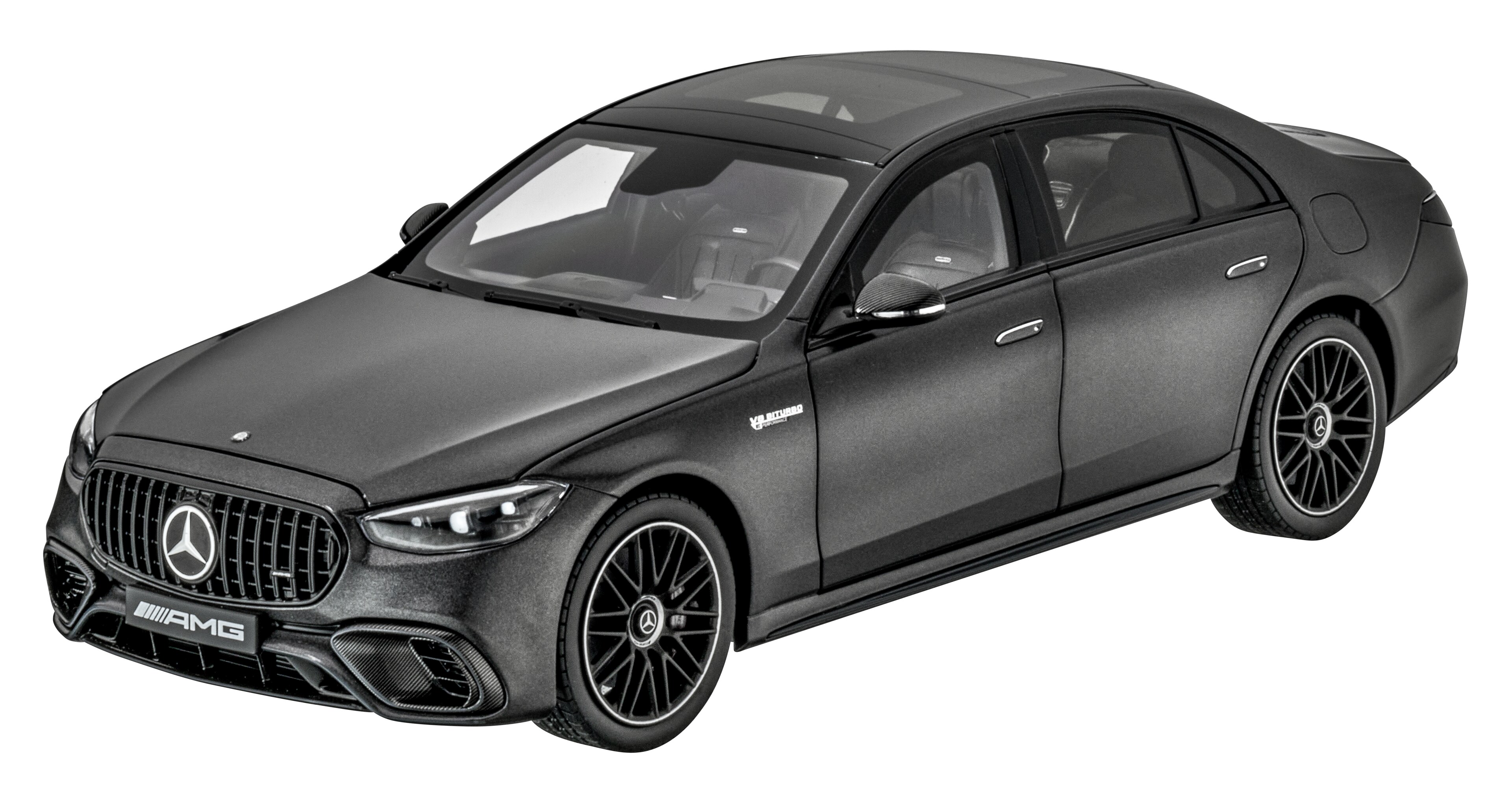 Mercedes-AMG S 63, E  PERFORMANCE, V223 - MANUFAKTUR grafietgrijs magno, NZG, 1:18