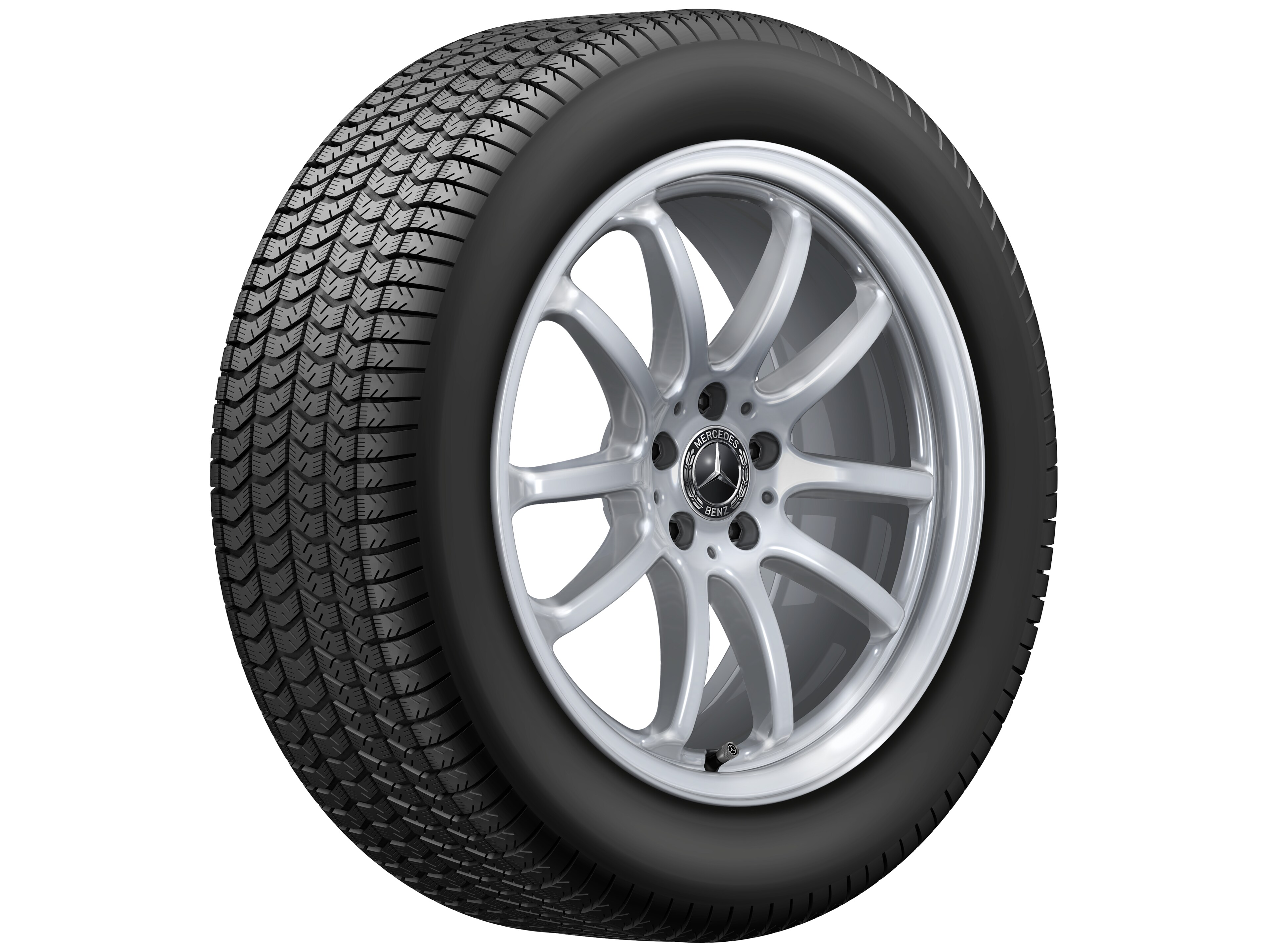 Multispaaks wiel, 48,3 cm (19 inch) - 8 J x 19 ET 30,5, Vanadiumzilver