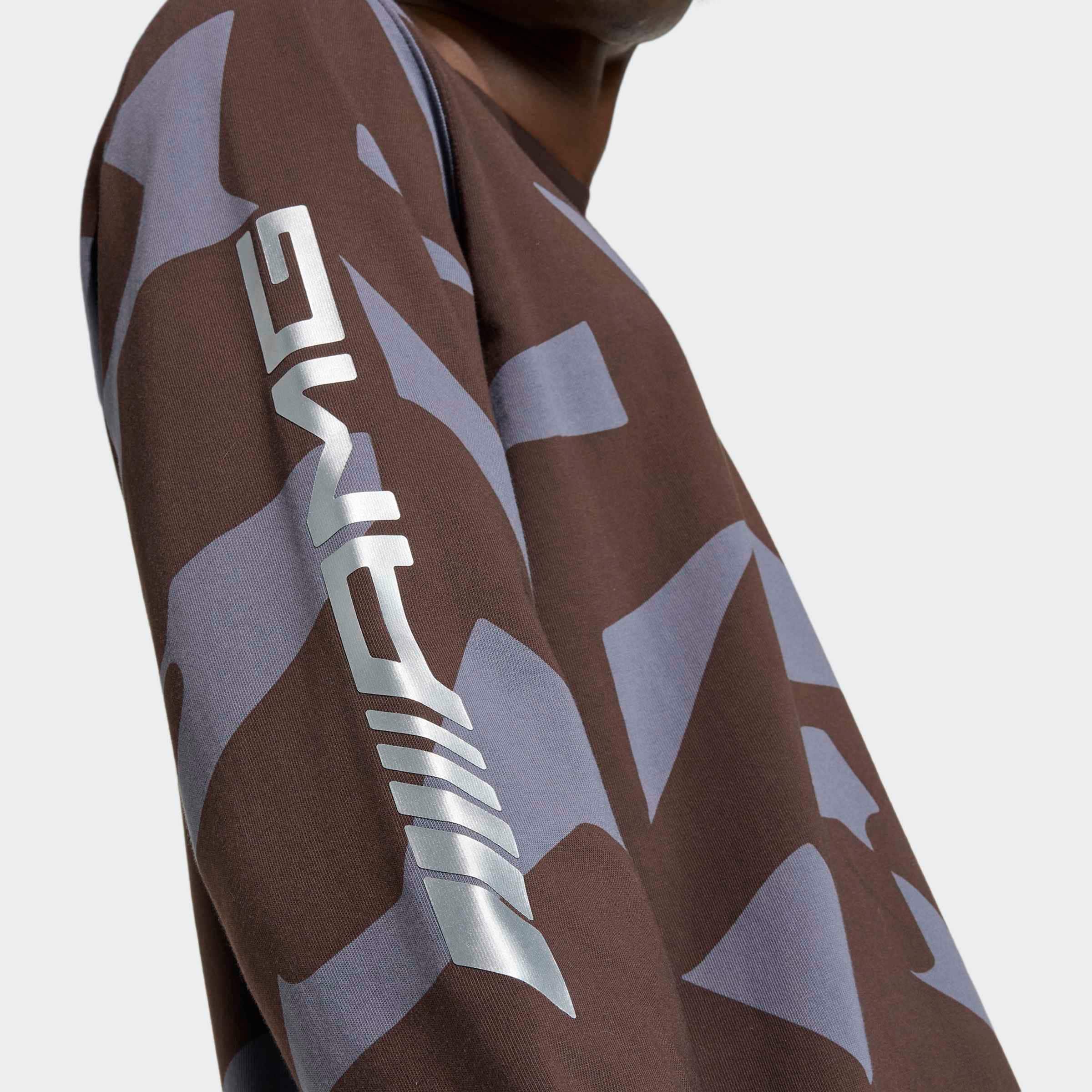 AMG-longsleeve, Unisex - Donkerbruin, XS