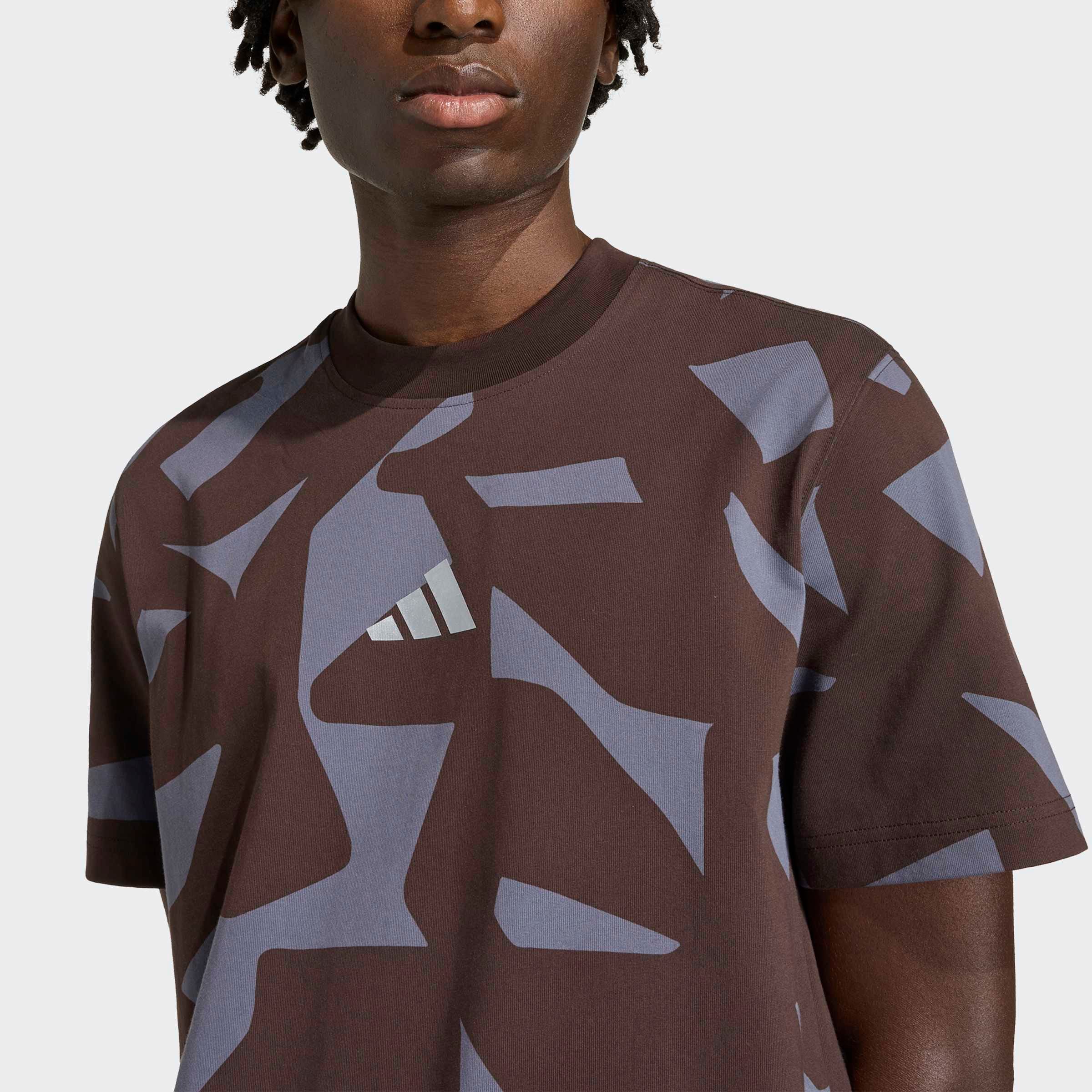 AMG T-shirt unisex - Donkerbruin, M