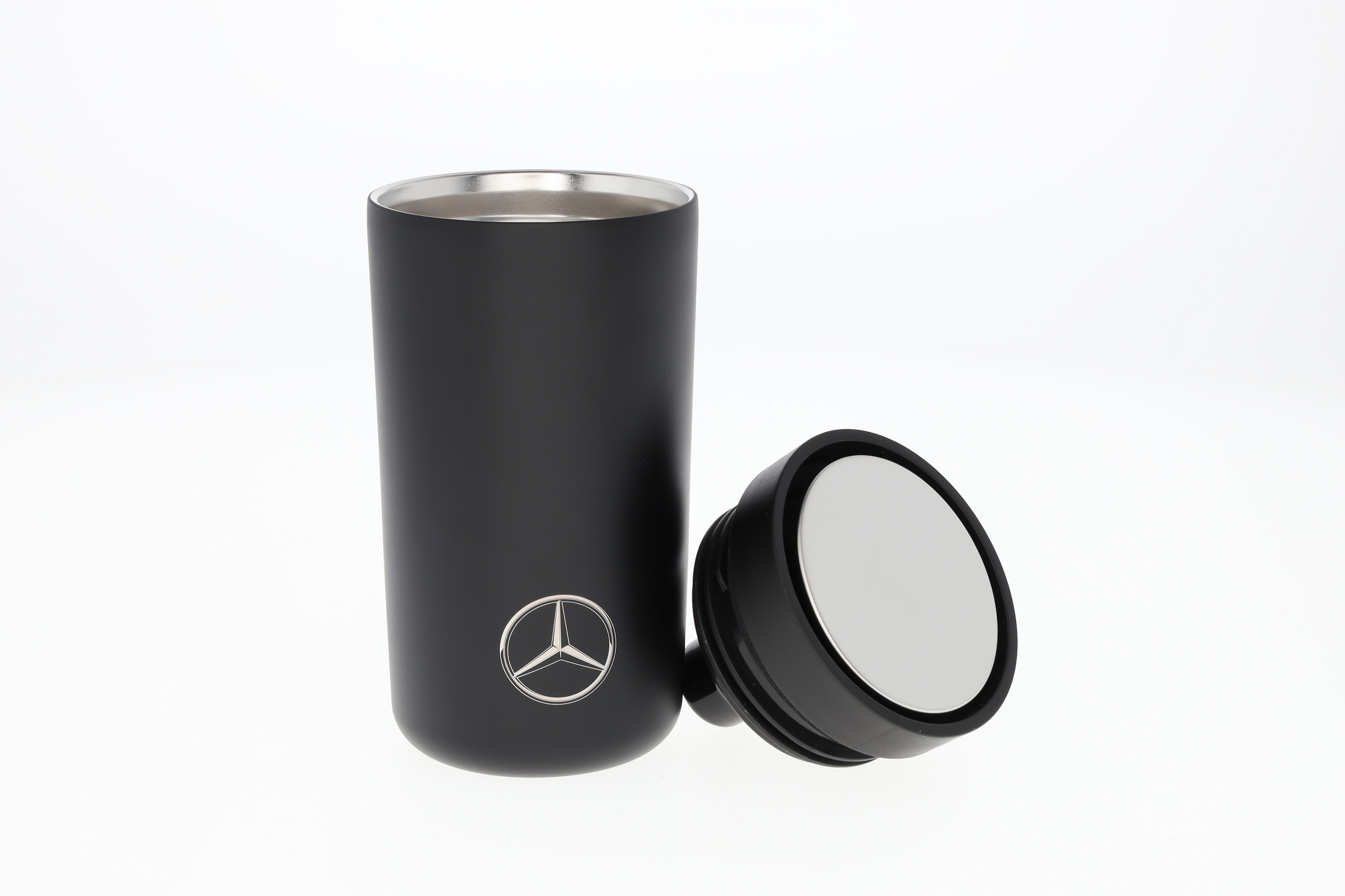 Beker voor onderweg - zwart, edelstaal / polypropyleen, Stelton, 200 ml
