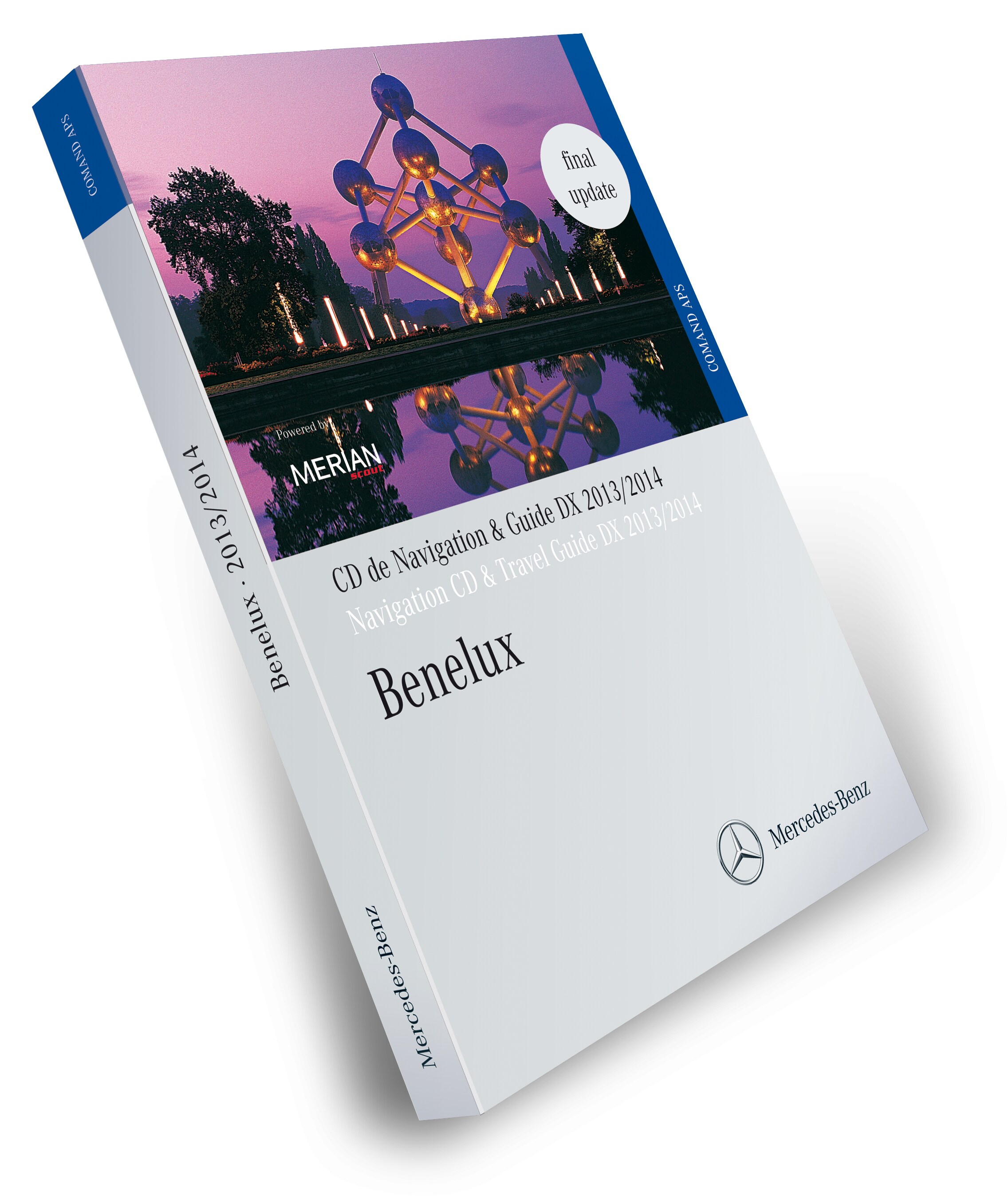 Navigatie-CD, Benelux, met MERIAN-reisgids 2013/2014