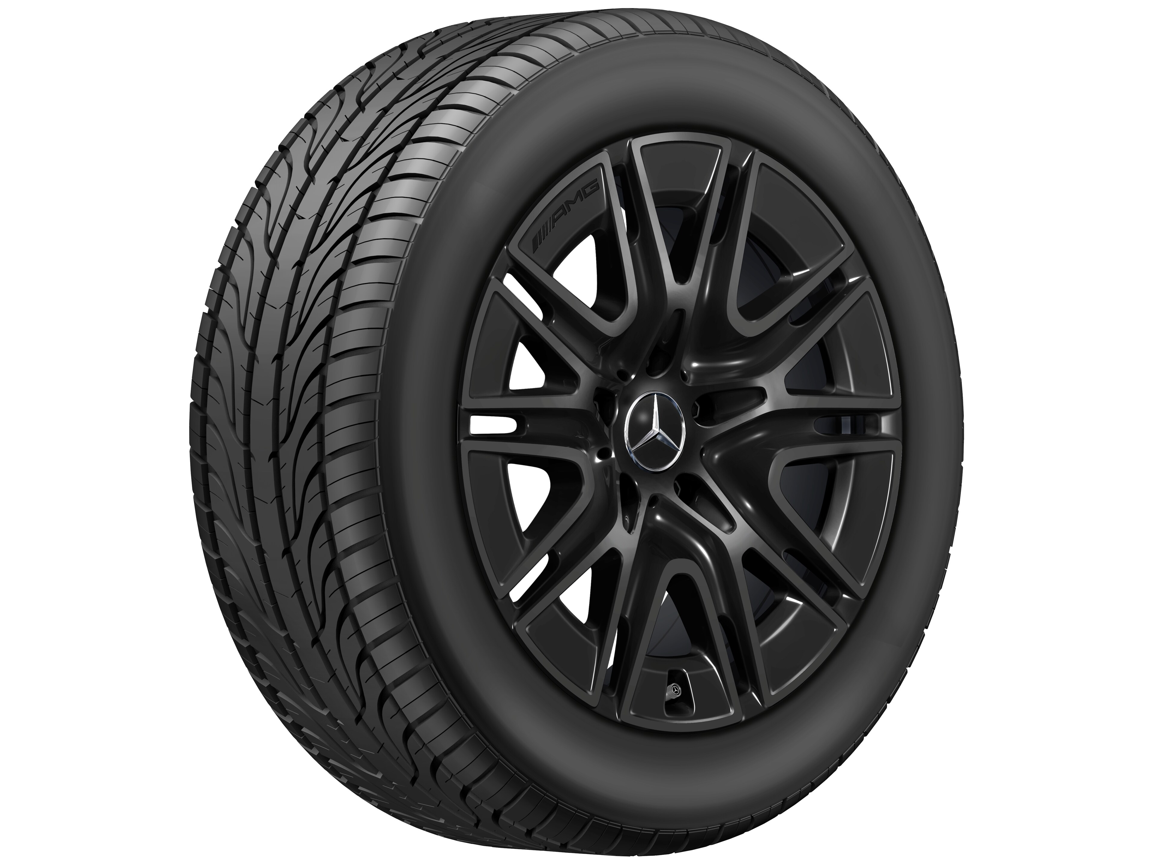 Tienspaaks AMG-wiel, 50,8 cm (20 inch) - 8,5 J x 20 ET 32,2, zwart, glanzend
