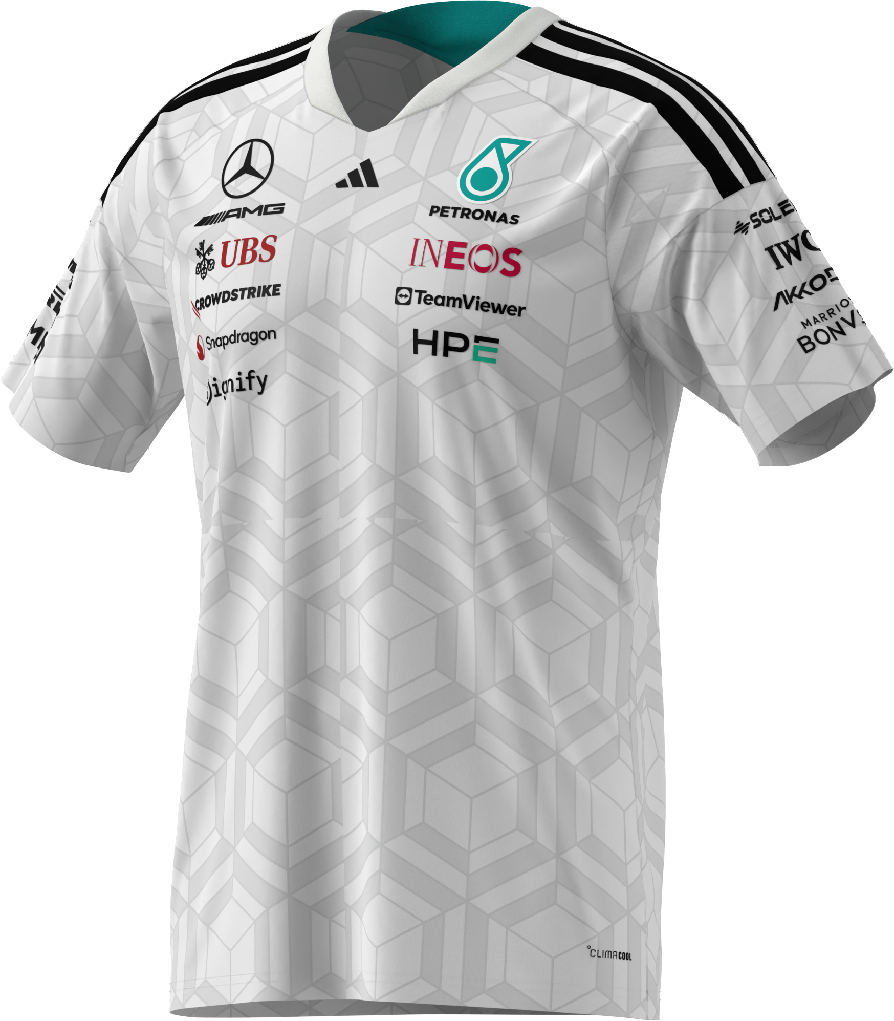 Heren-T-shirt, Bestuurder, Mercedes-AMG F1 - wit, S