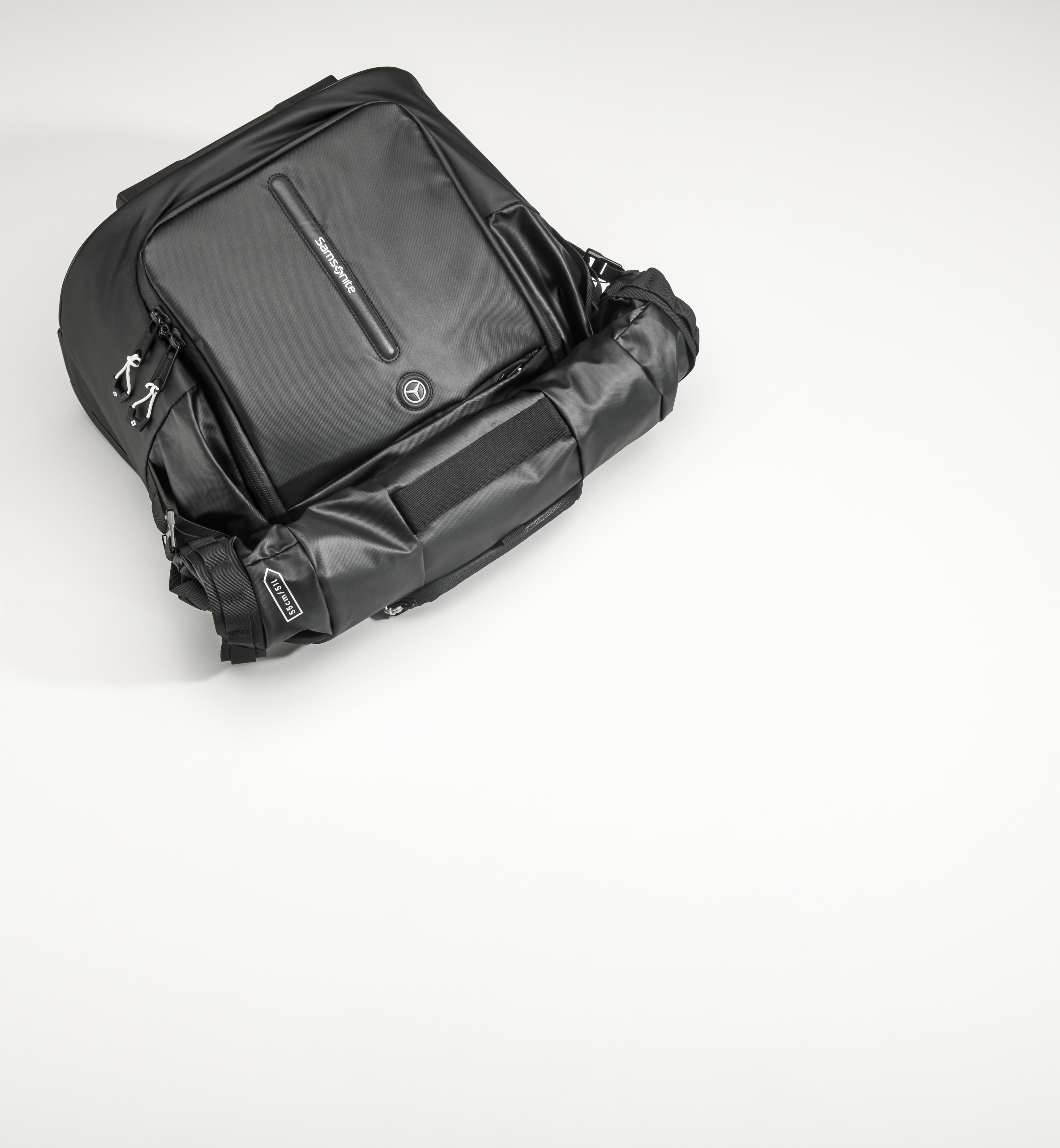 Trolleytas, opvouwbaar - zwart, Polyamide (gerecycled) / polyester, Samsonite