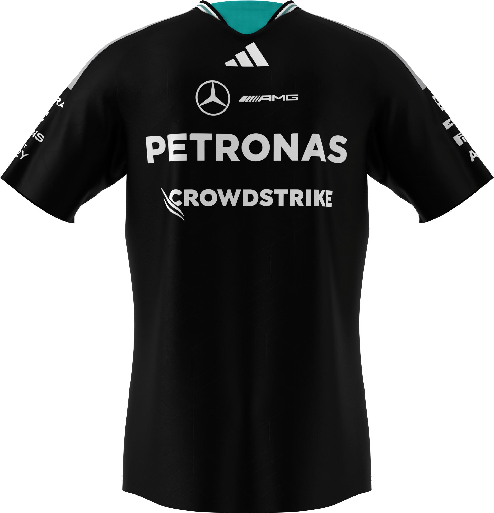 Heren-T-shirt, Authentieke bestuurder, Mercedes-AMG F1 - zwart, S