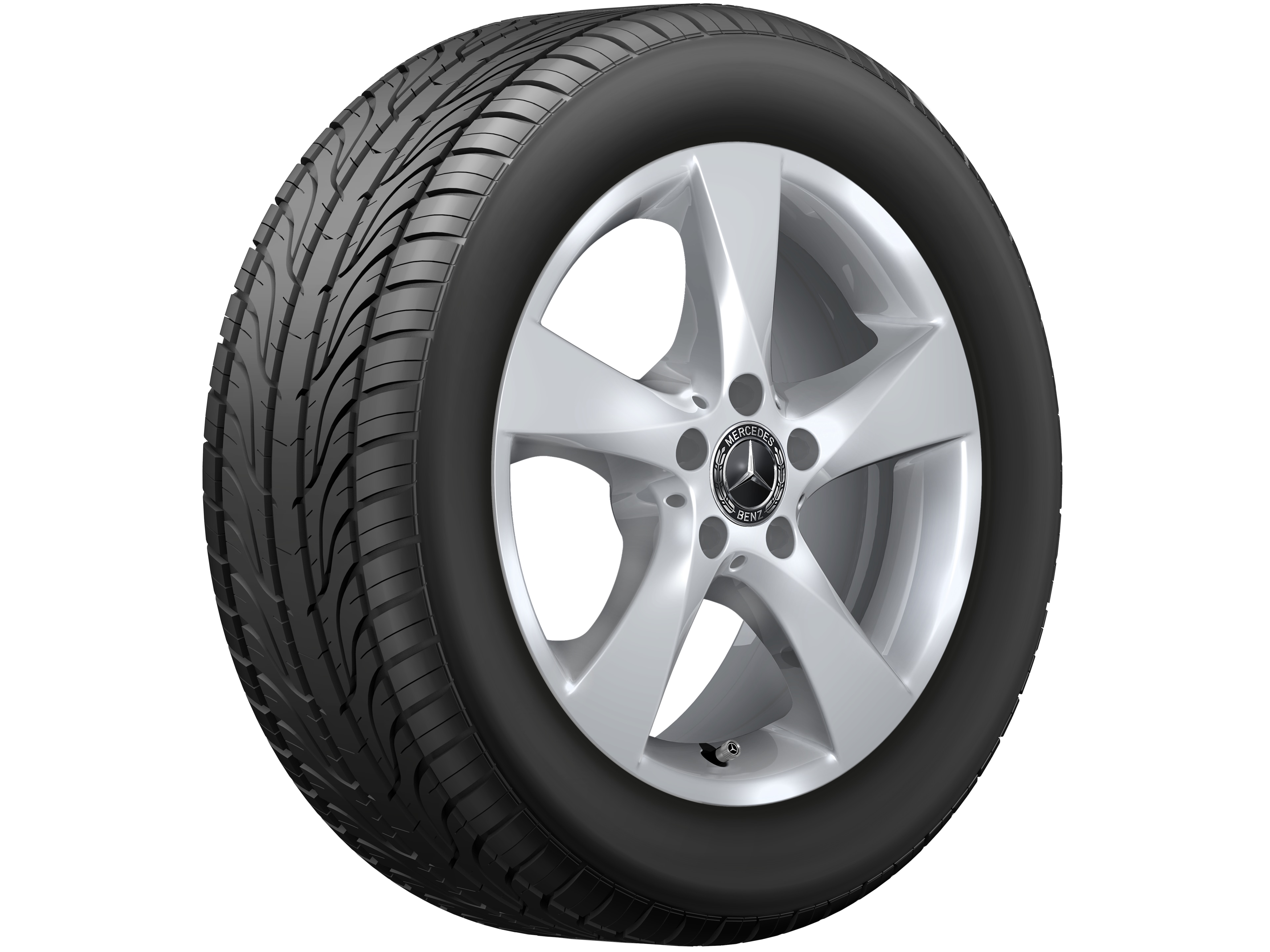 5-spaaks wiel - 225/55 R17  101T, 7 J x 17 ET 51