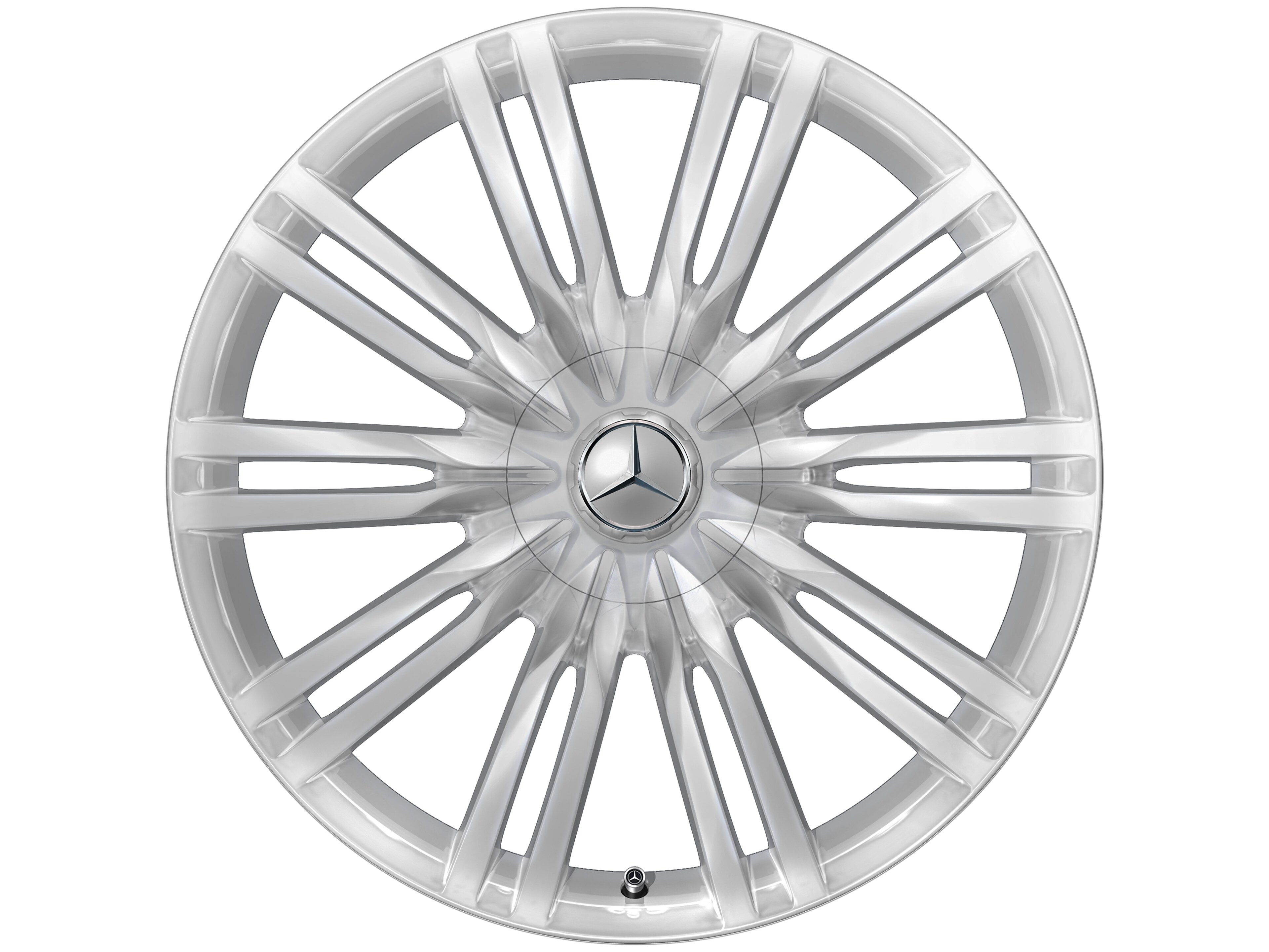 Tien-dubbelspaaks wiel, 50,8 cm (20 inch) - 10 J x 20 ET 48,1, zilverkleurig, Gepolijst