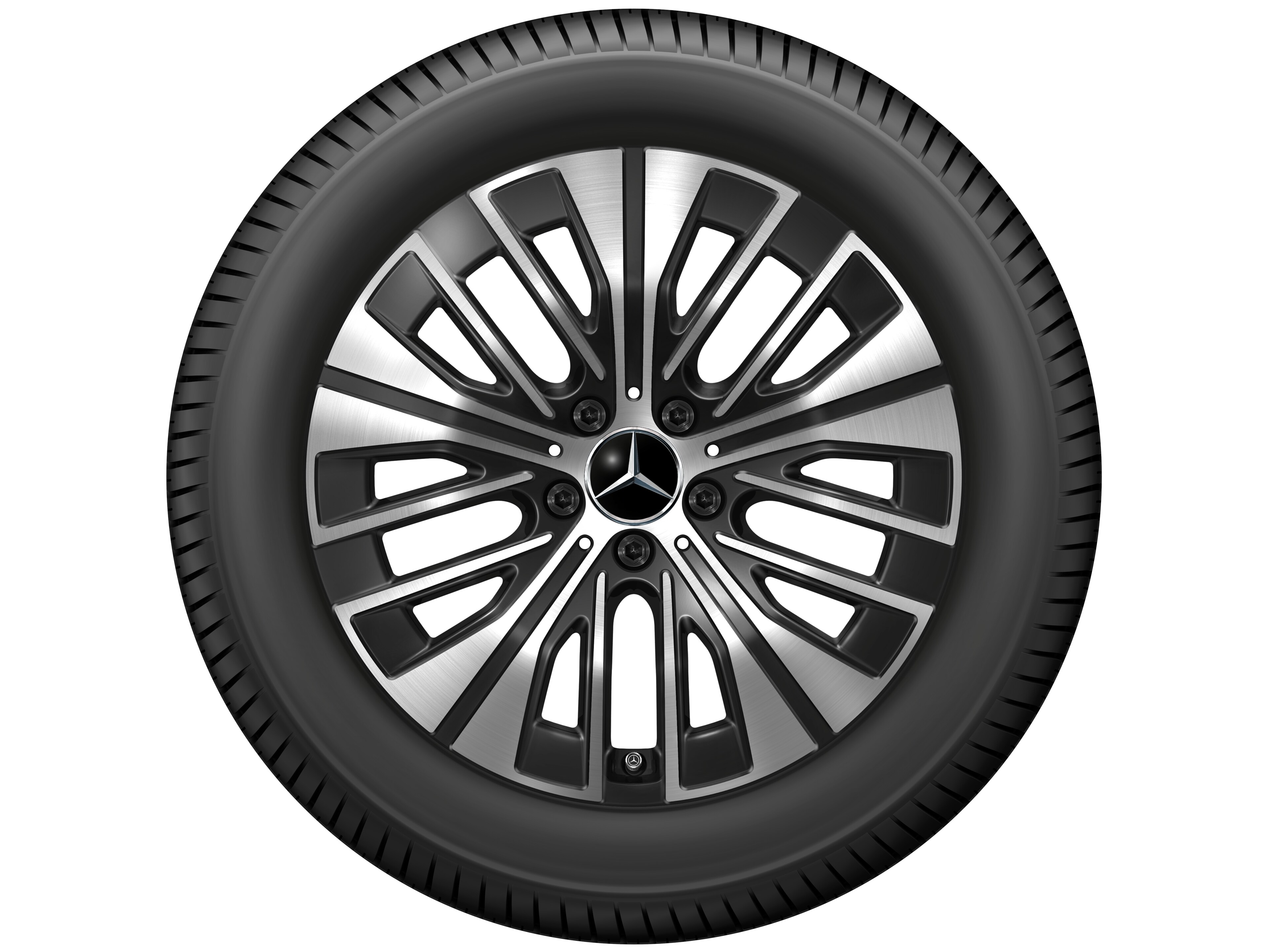 Vijf-driespaaks wiel, 45,7 cm (18 inch) - 7,5 J x 18 ET 53,5, zwart, glanzend gepolijst