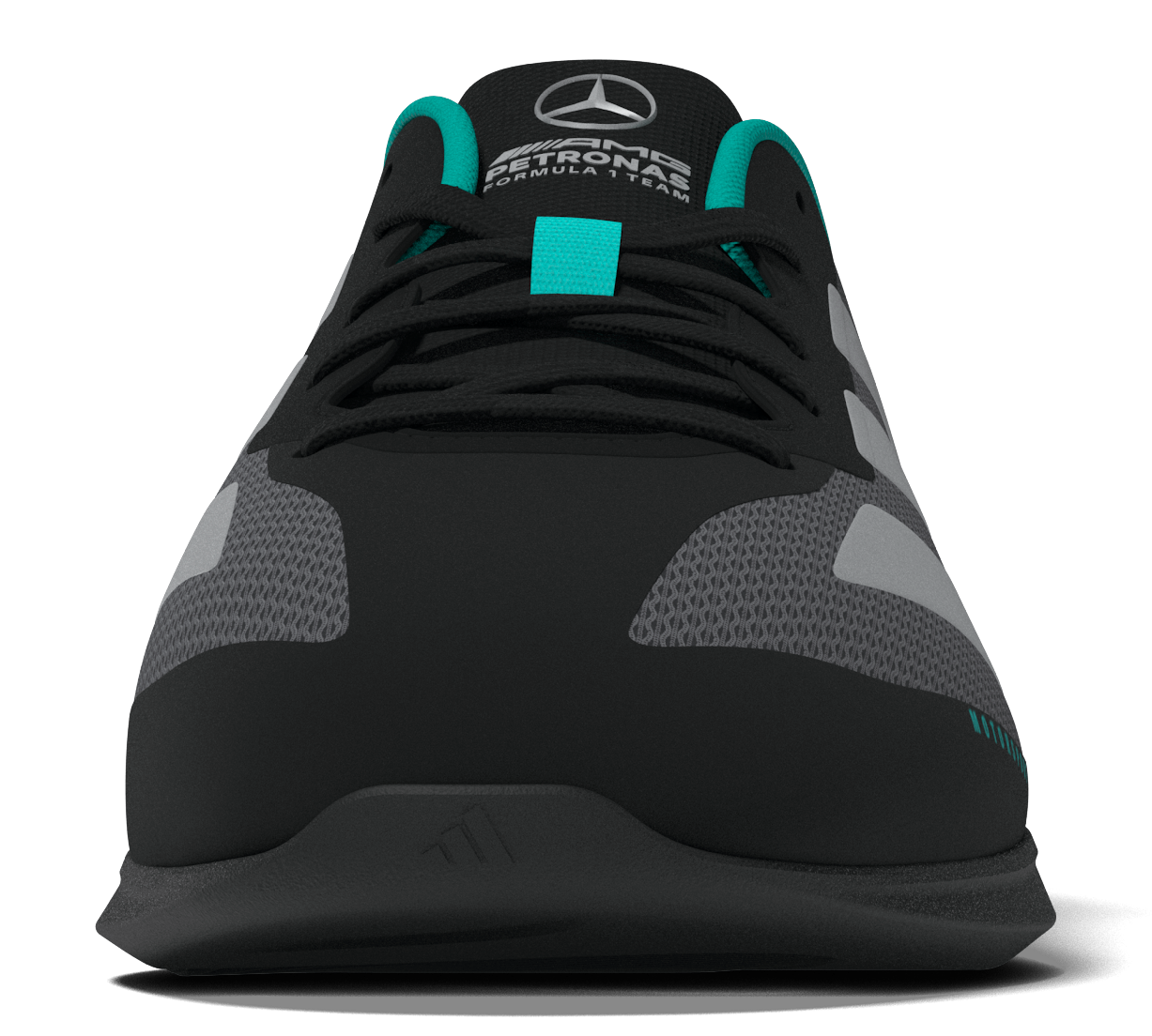 Sneakers, Feroza Basis, Mercedes-AMG F1 - zwart / zilverkleurig, 8, adidas