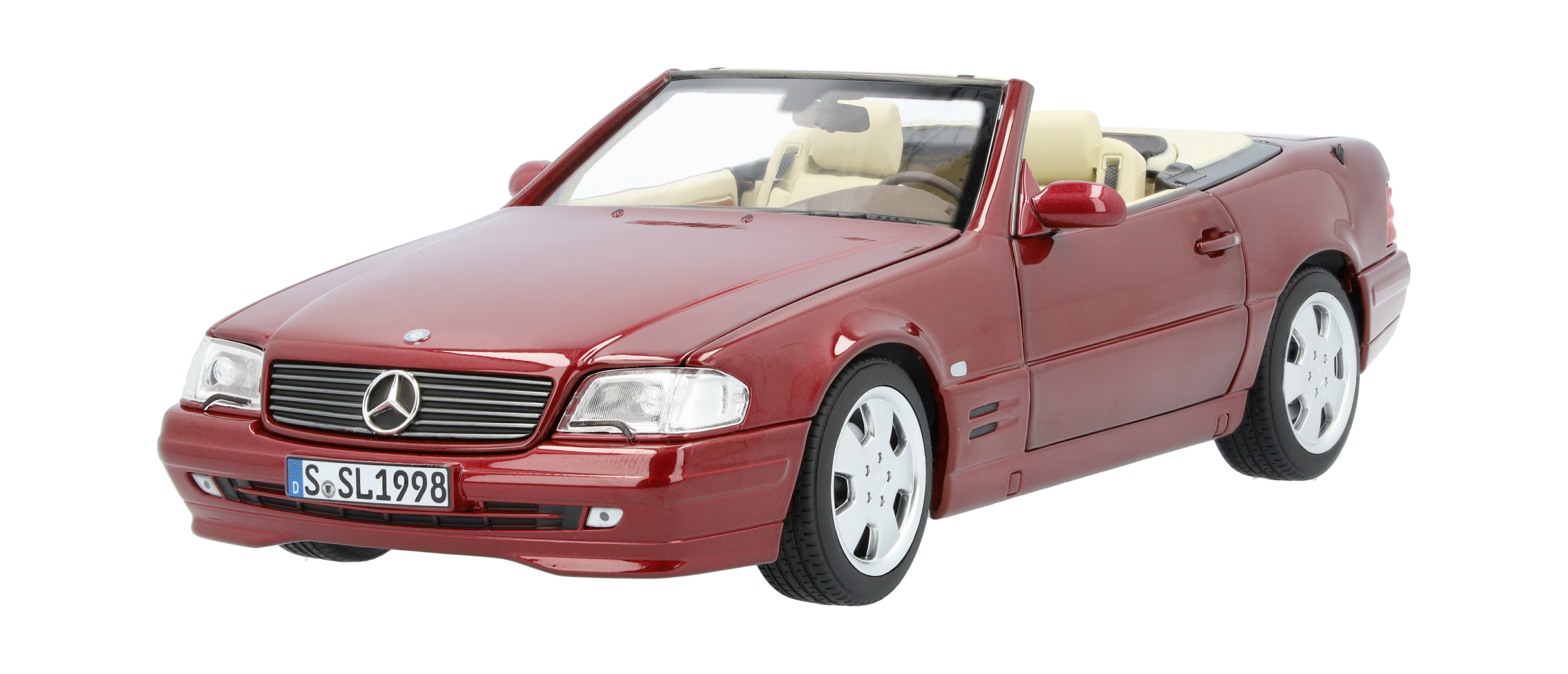 SL 500 R129 (1998-2001) - amberkleurig rood, Norev, 1:18