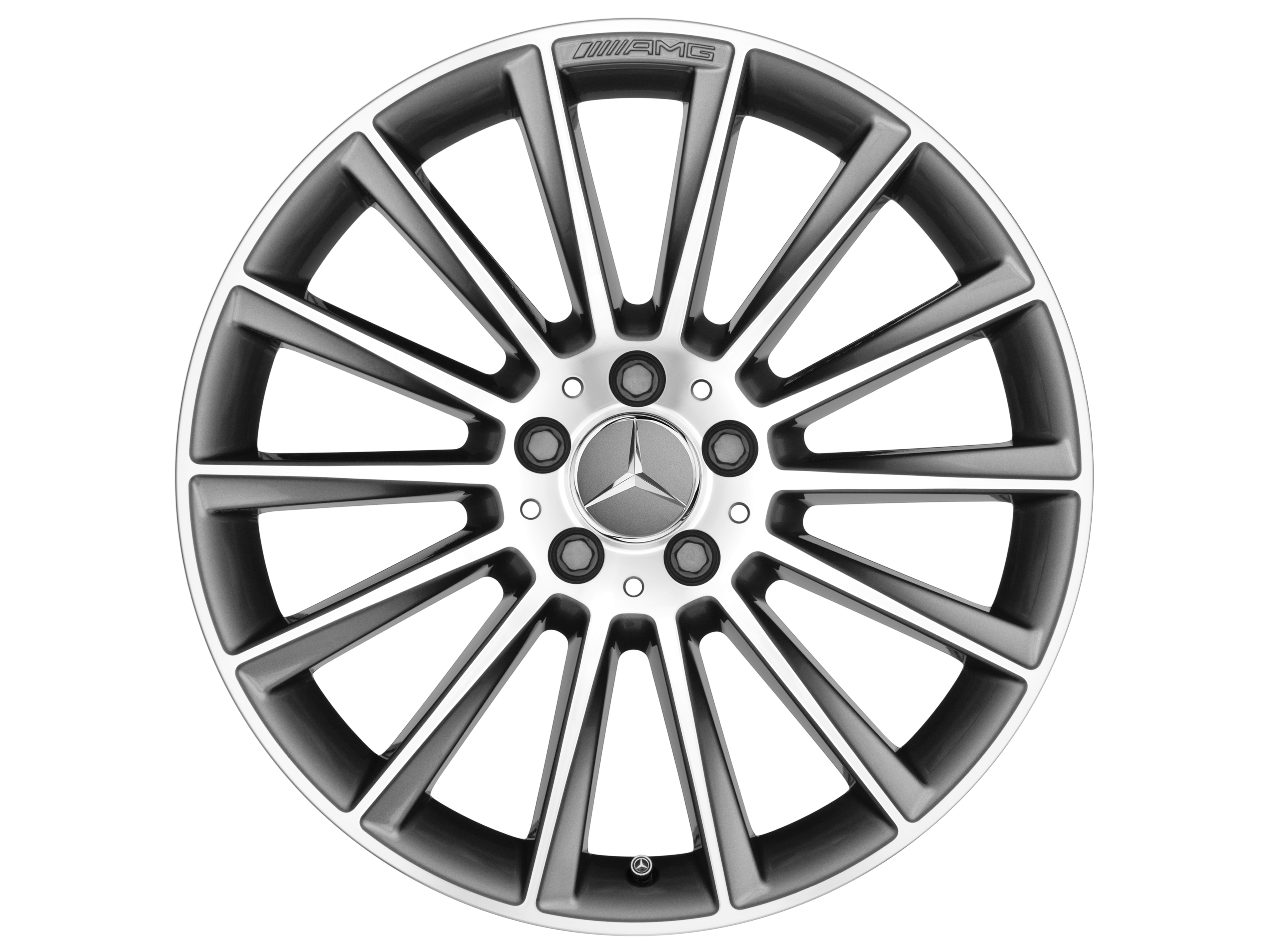 Multispaaks AMG-wiel, 50,8 cm (20 inch) - 8,5 J x 20 ET 40, titaniumgrijs, glanzend gepolijst