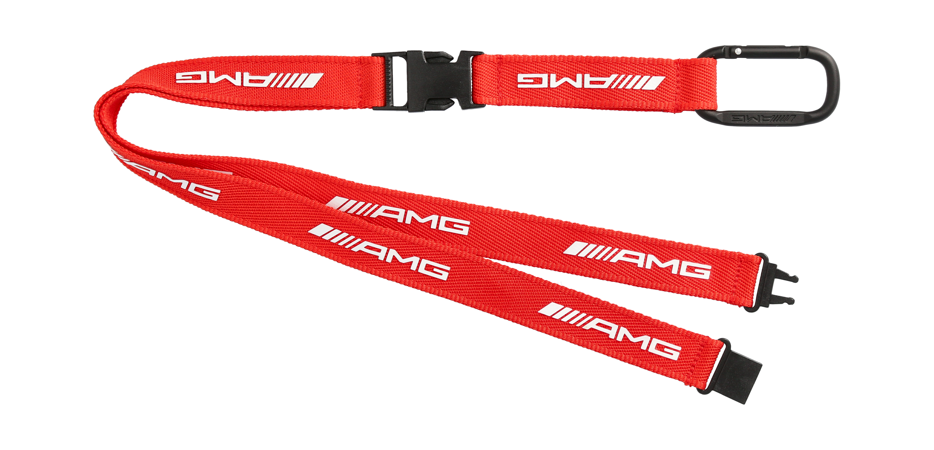 AMG-sleutelkoord - rood, polyester