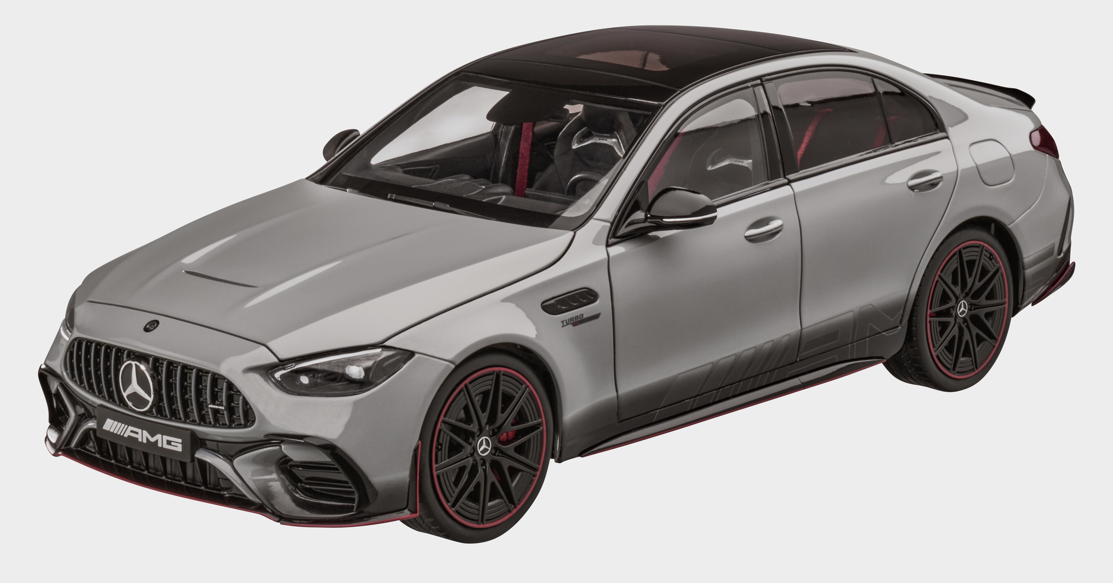 Mercedes-AMG C 63, W206 - MANUFAKTUR alpinegrijs uni, NZG, 1:18