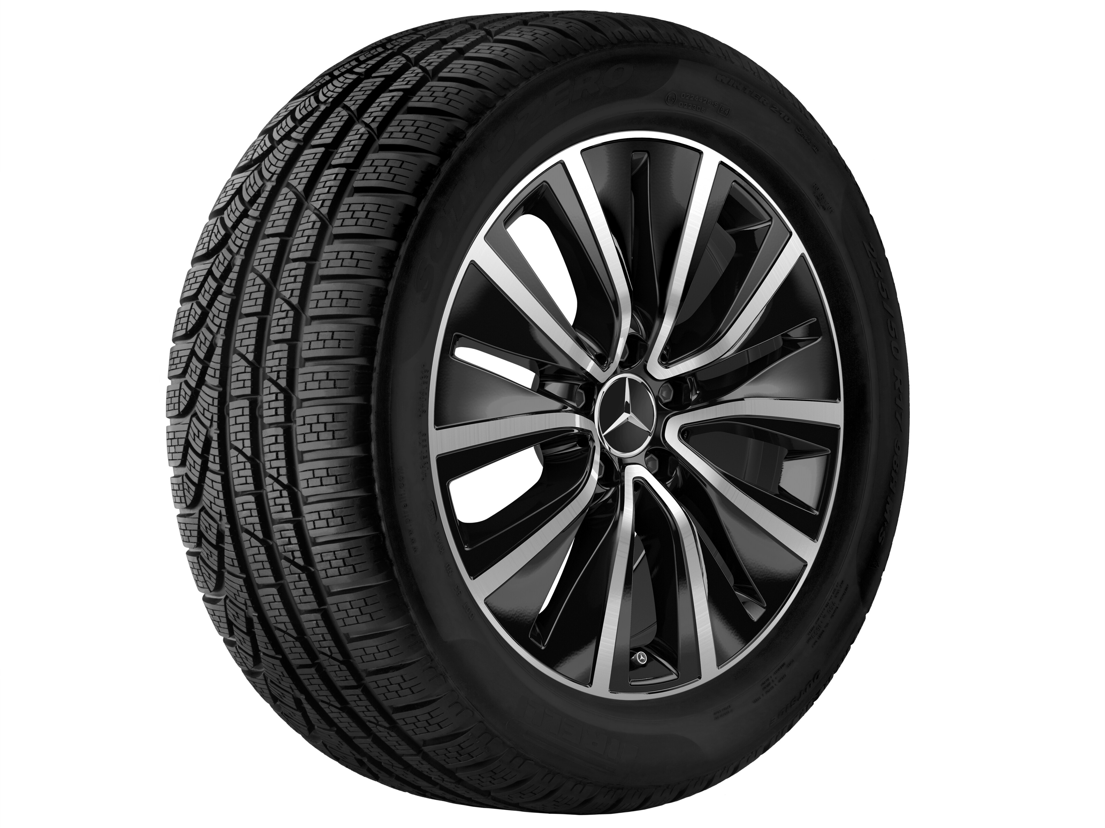 Tiengaats wiel, 45,7 cm (18 inch) - 8 J x 18 ET 33, zwart, glanzend gepolijst