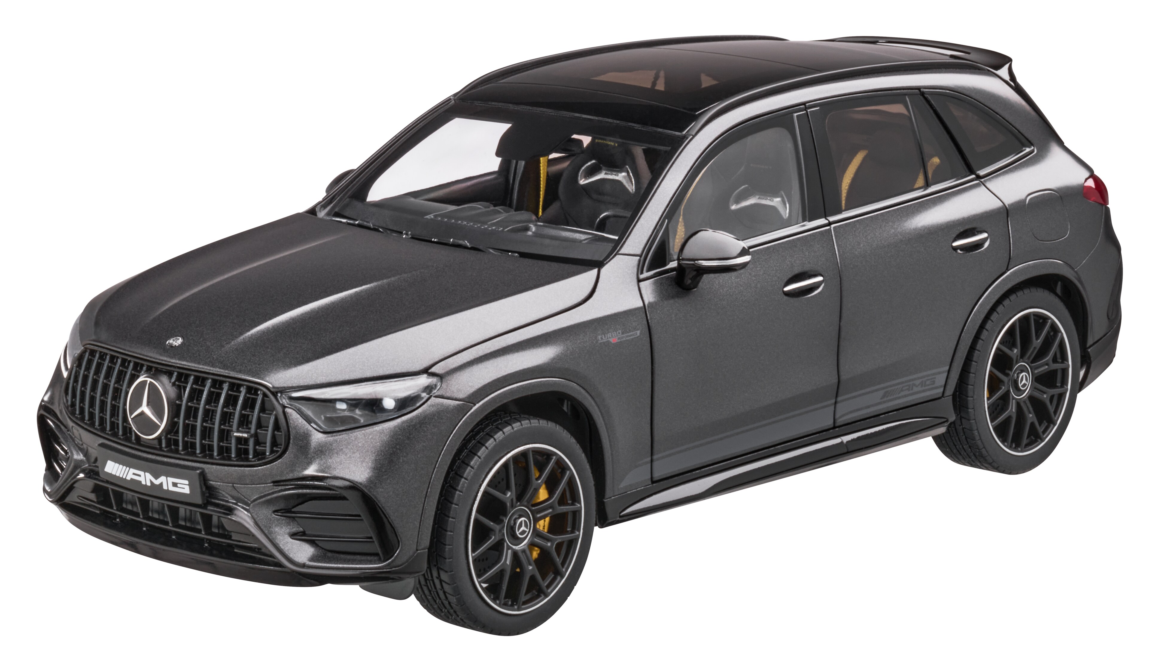 Mercedes-AMG GLC 63, S E PERFORMANCE, X254, edition #1 - MANUFAKTUR grafietgrijs magno, NZG, 1:18