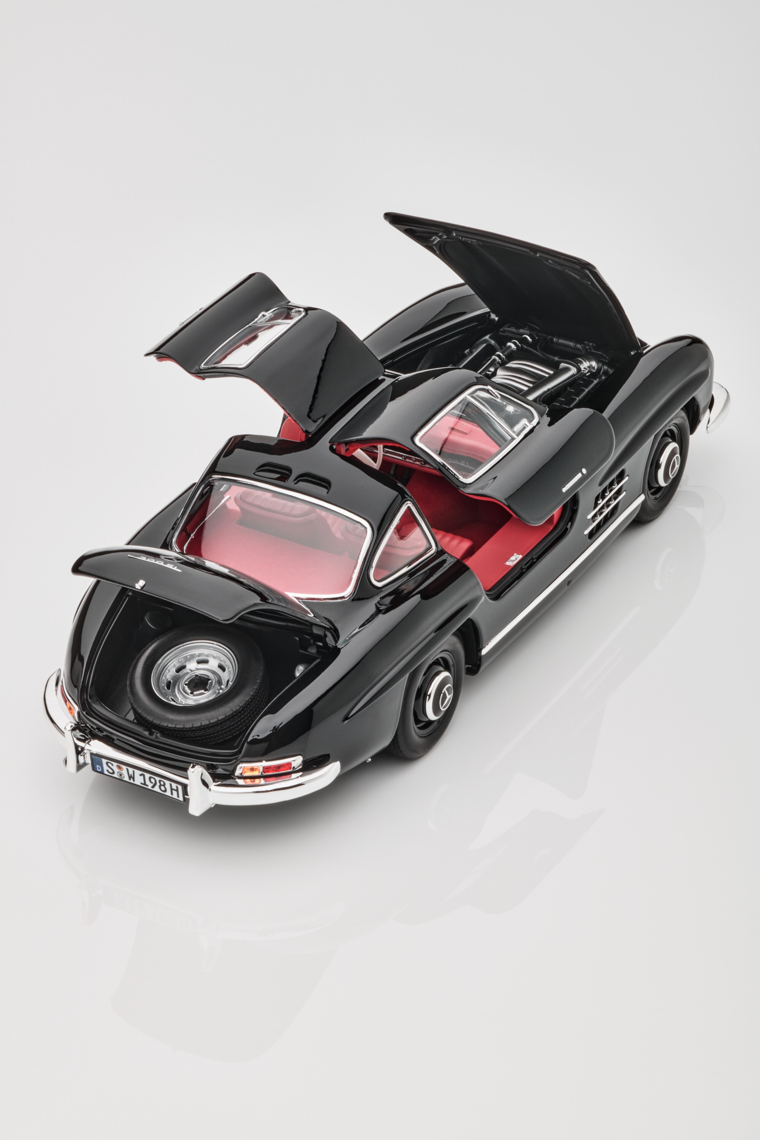 300 SL coupé (1954-1963) W 198 - zwart, Norev, 1:18