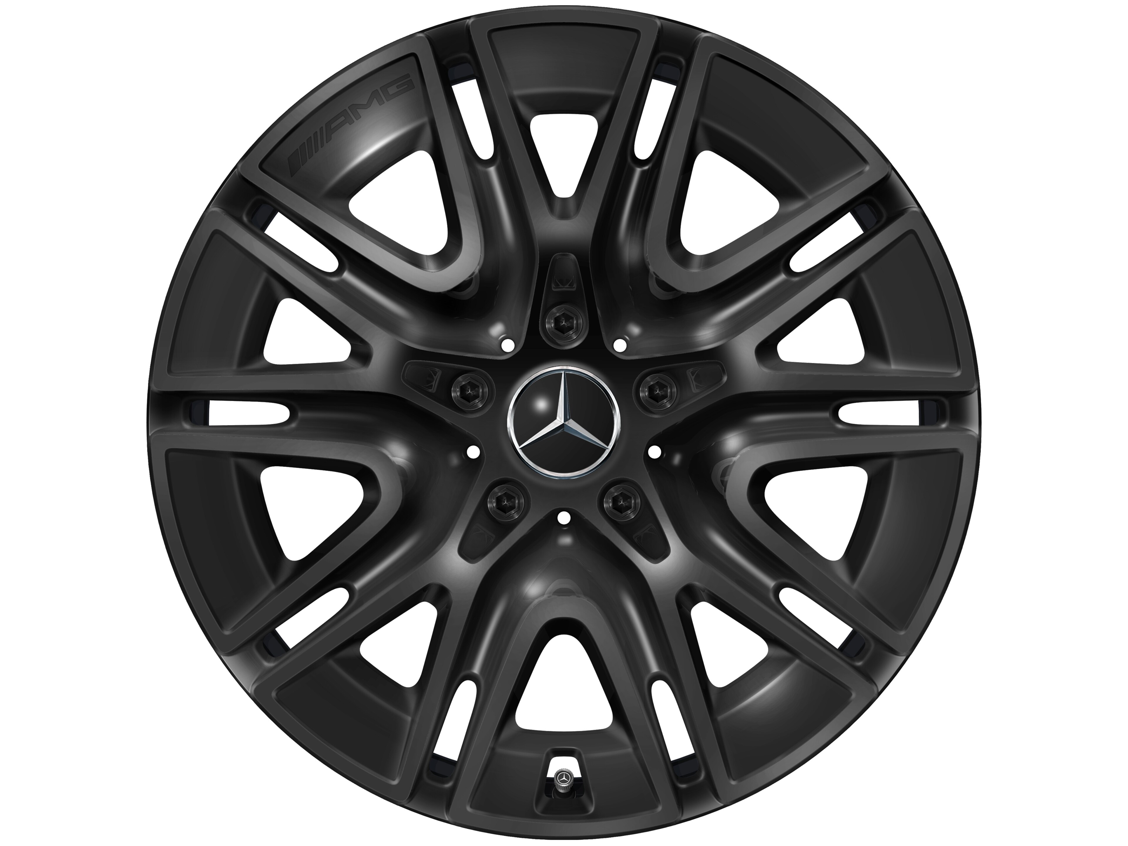 Tienspaaks AMG-wiel, 50,8 cm (20 inch) - 8,5 J x 20 ET 32,2, zwart, glanzend