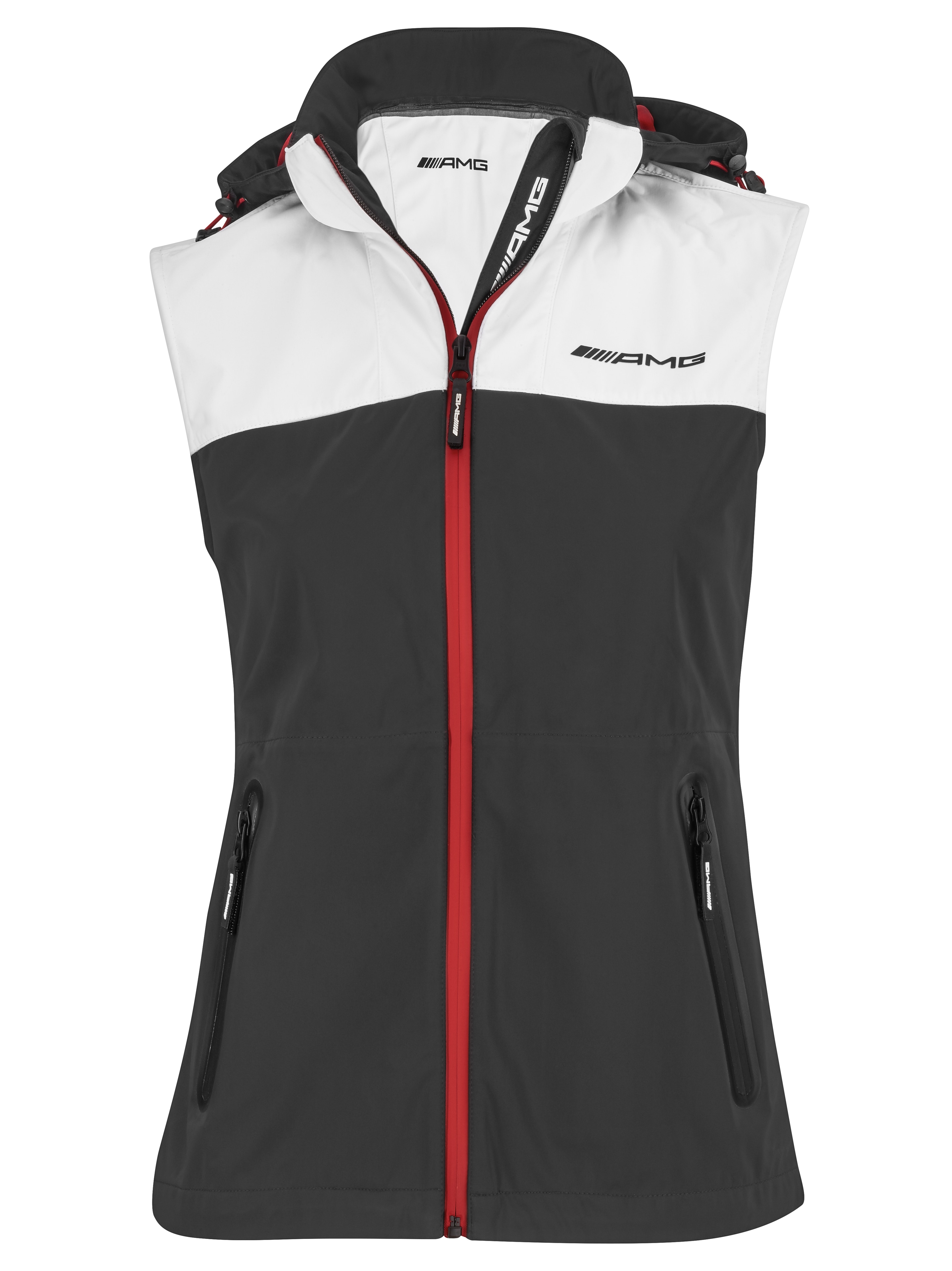 AMG-softshell damesbodywarmer - zwart, XS