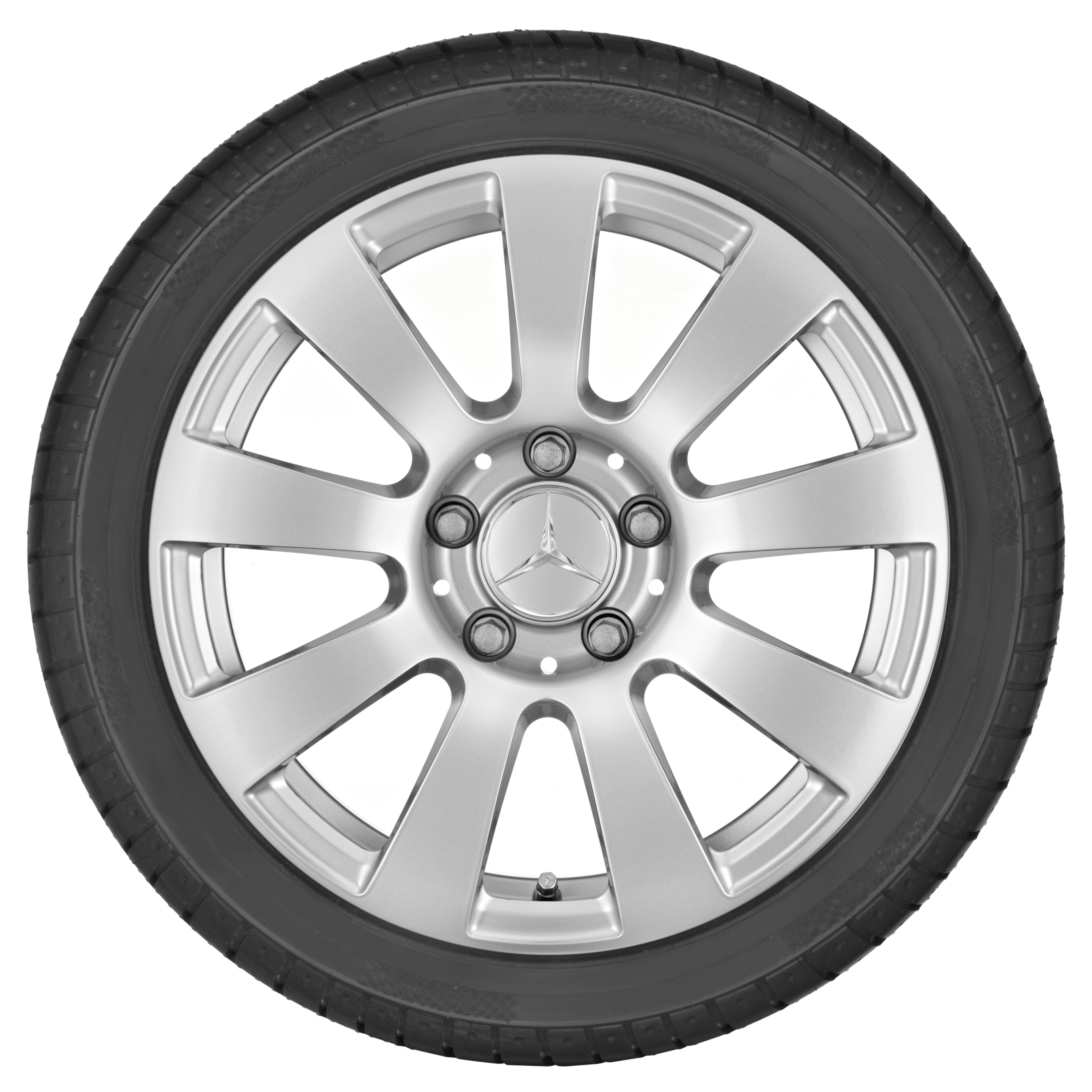 9-spaaks wiel, 40,6 cm (16 inch) - 7 J x 16 ET 38, titaanzilver