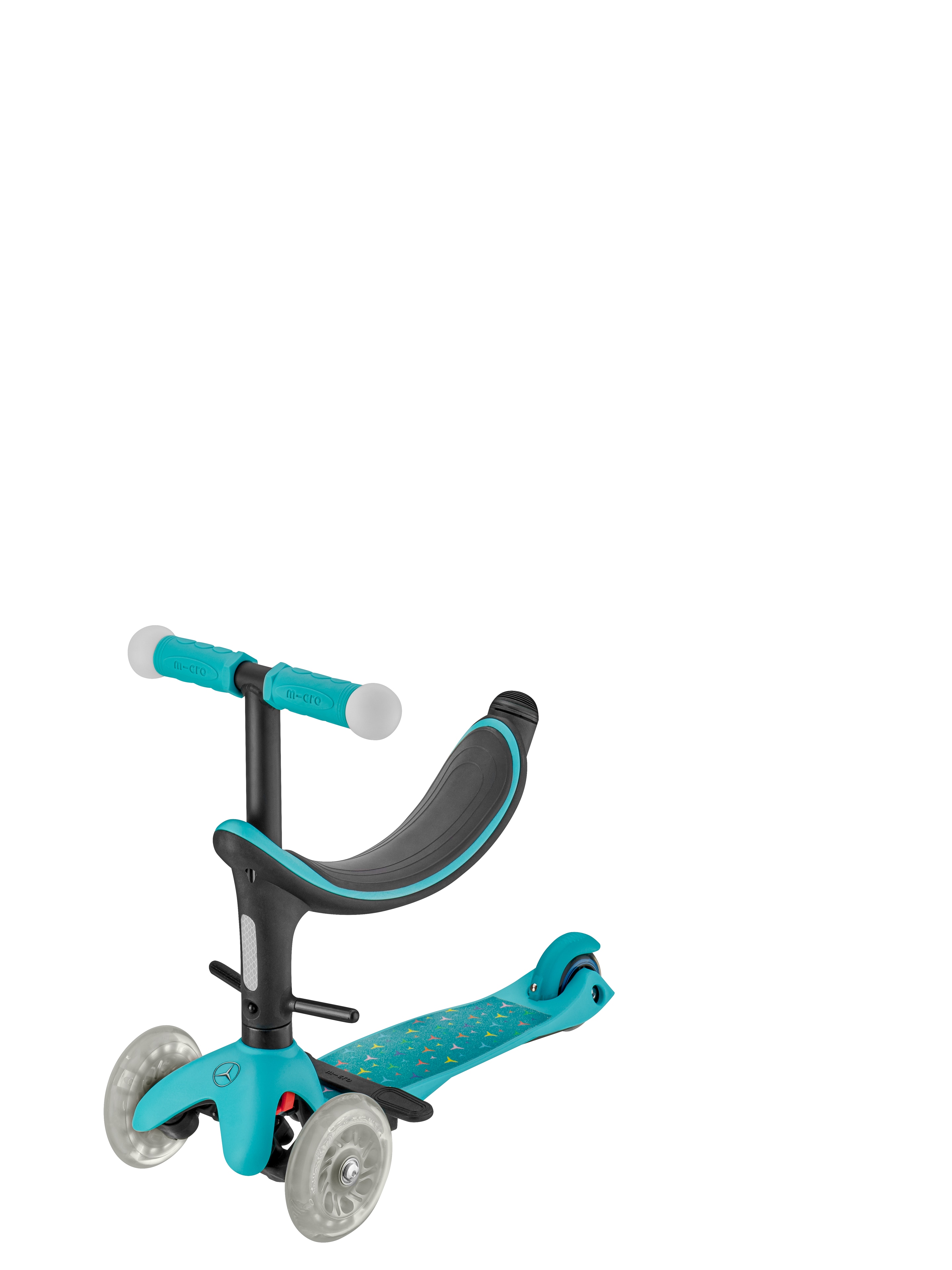 Kinderstep, 4 in 1 - mint / zwart, aluminium / kunststof, Micro Mobility