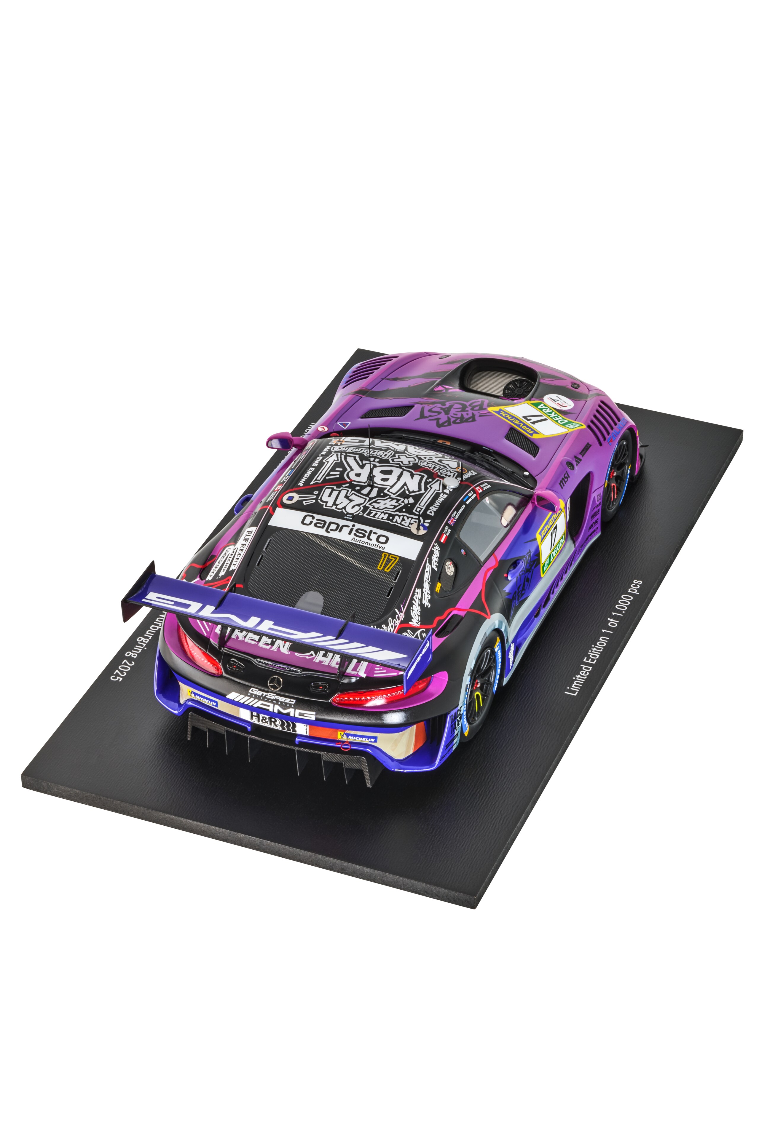 Mercedes-AMG GT3, ADAC RAVENOL 24h Nürburgring 2025, C190 - lila, Minimax, 1:18