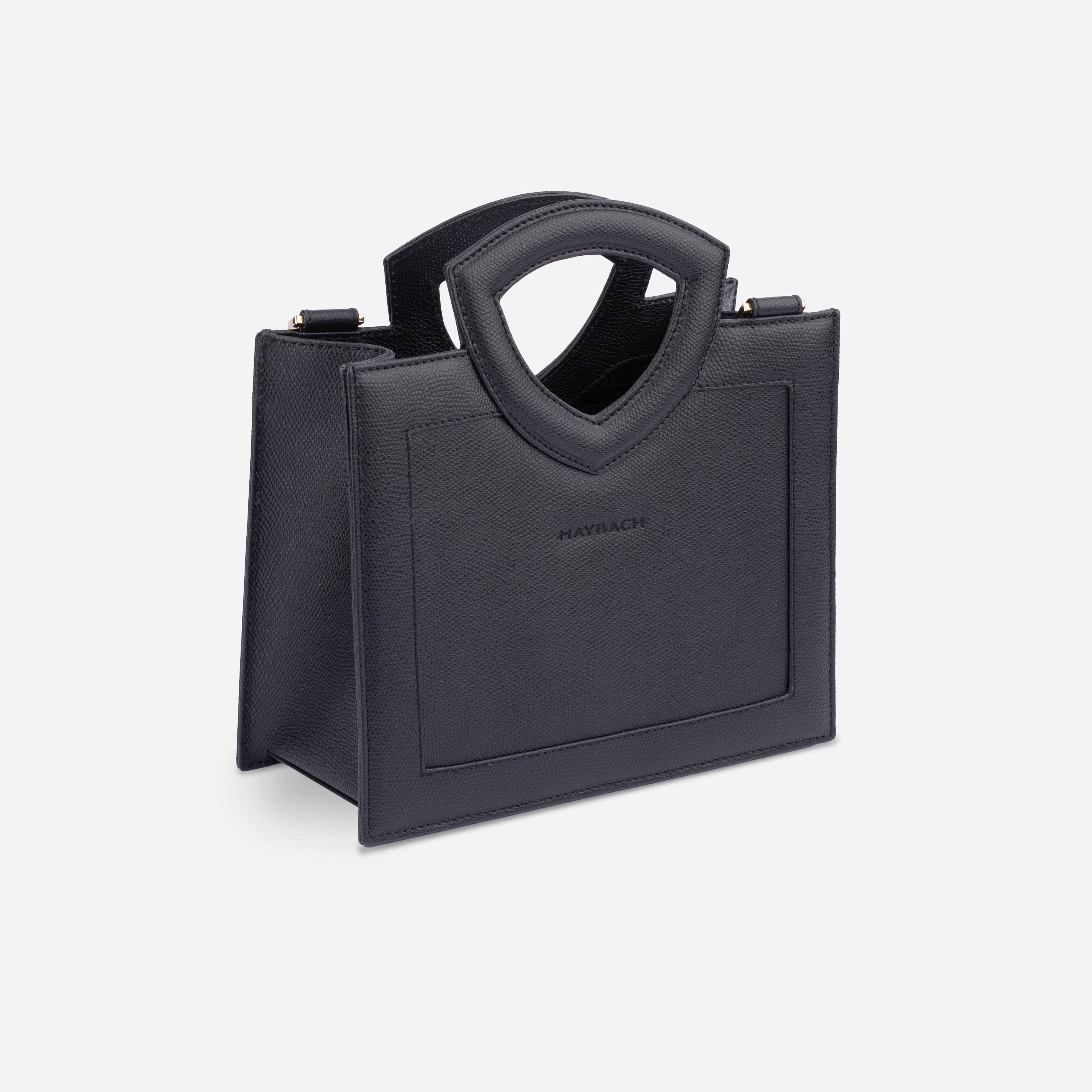 Handtas dames, Mercedes-Maybach - zwart, Leder