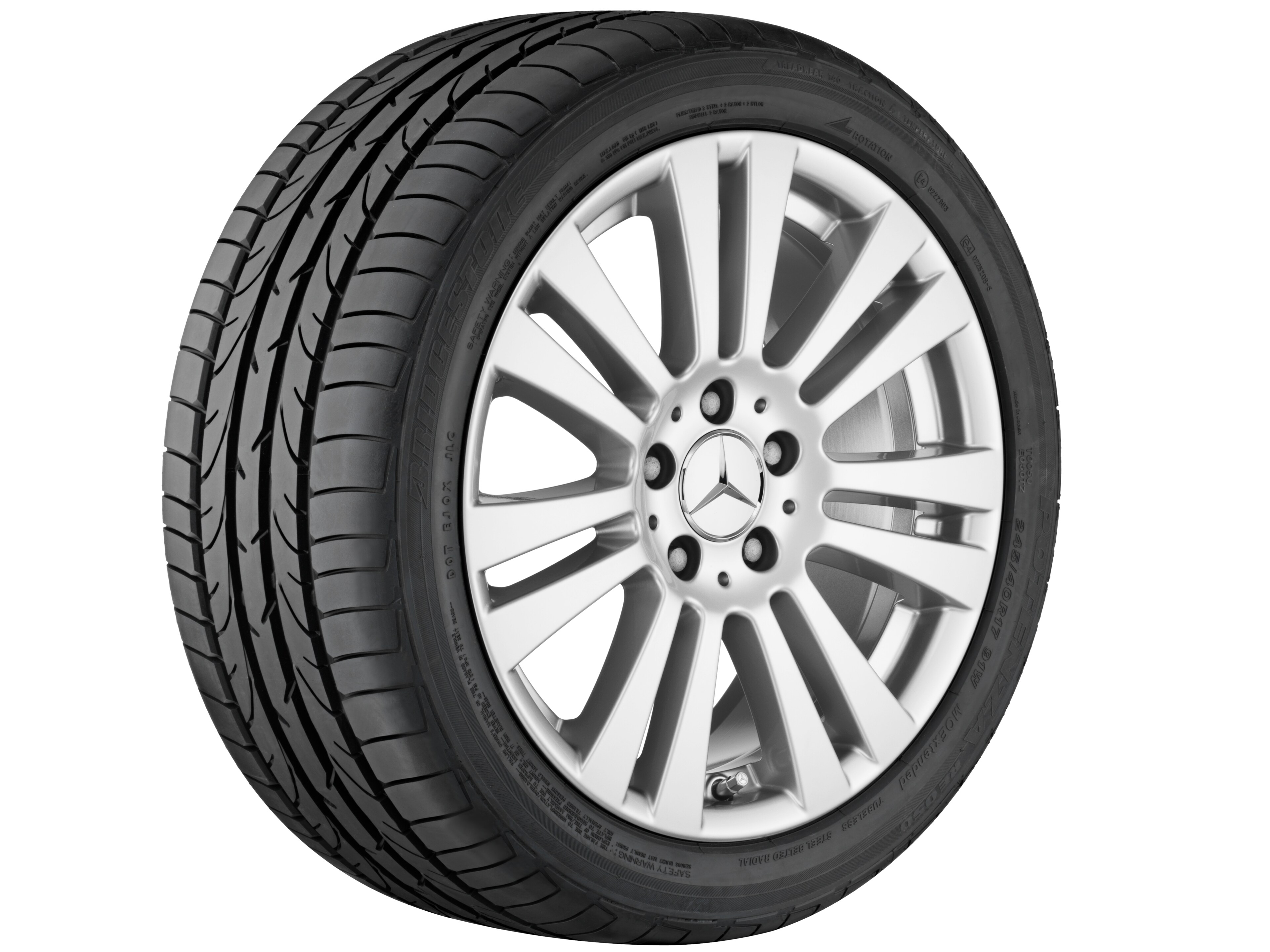 Zeven-dubbelspaaks wiel, 40,6 cm (16 inch) - 7 J x 16 ET 42,5, Vanadiumzilver, gespoten