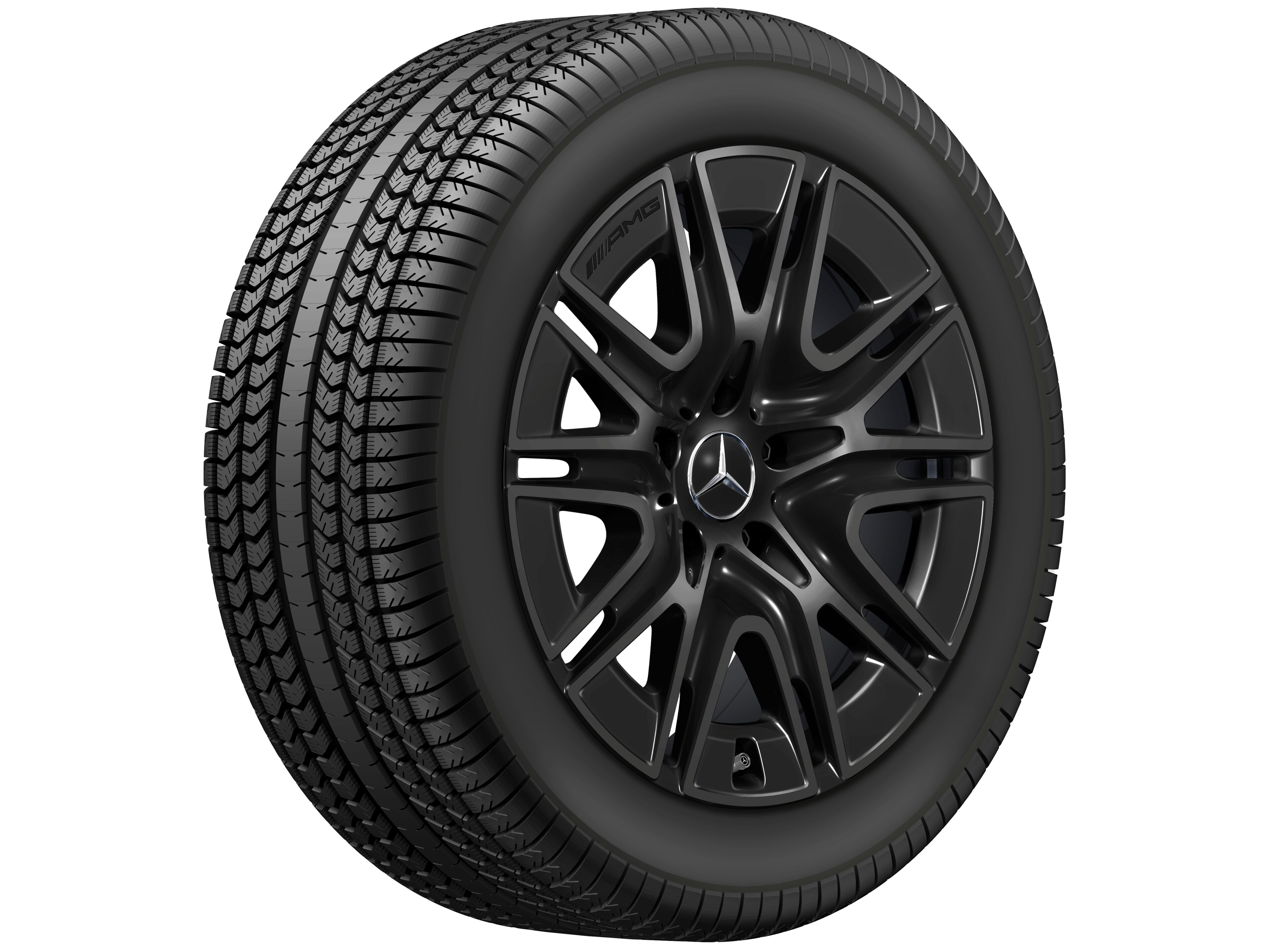 Tienspaaks AMG-wiel, 50,8 cm (20 inch) - 8,5 J x 20 ET 32,2, zwart, glanzend