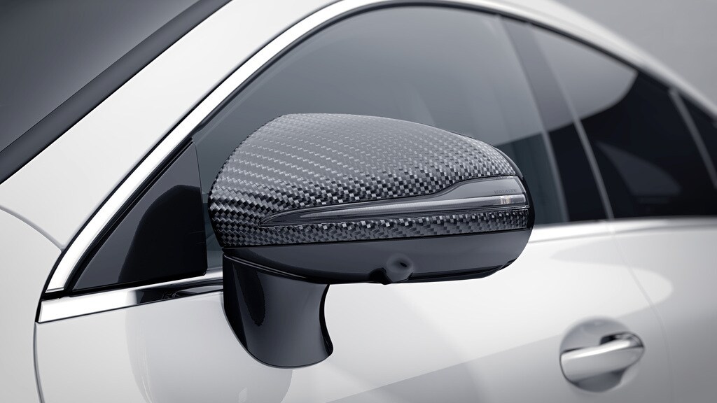 AMG-buitenspiegelkap - carbon, zwart, Linkse besturing