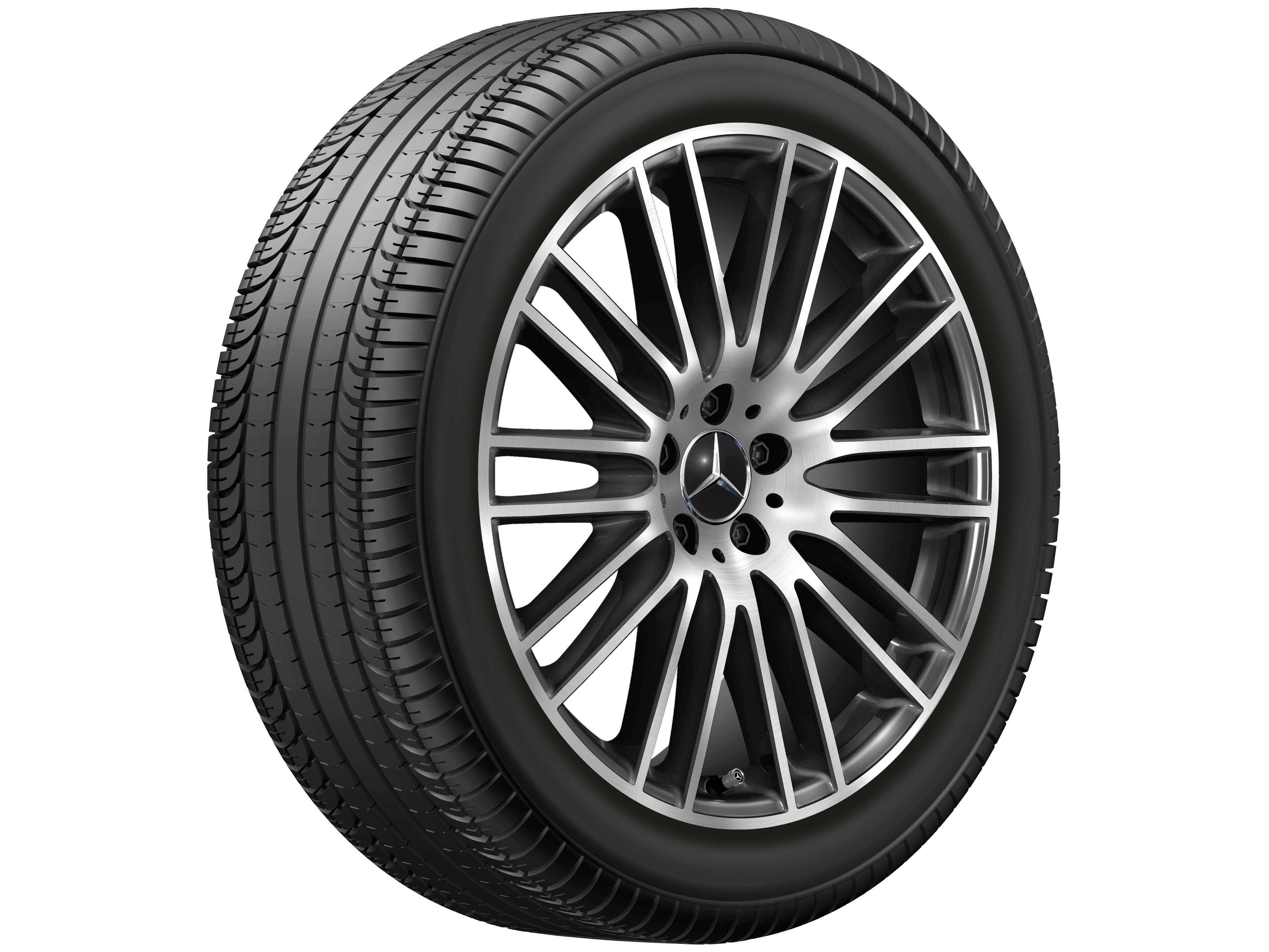 Multispaaks wiel, 50,8 cm (20 inch), glanzend gepolijst - 8,5 J x 20 ET 34,5, zwart, glanzend gepolijst
