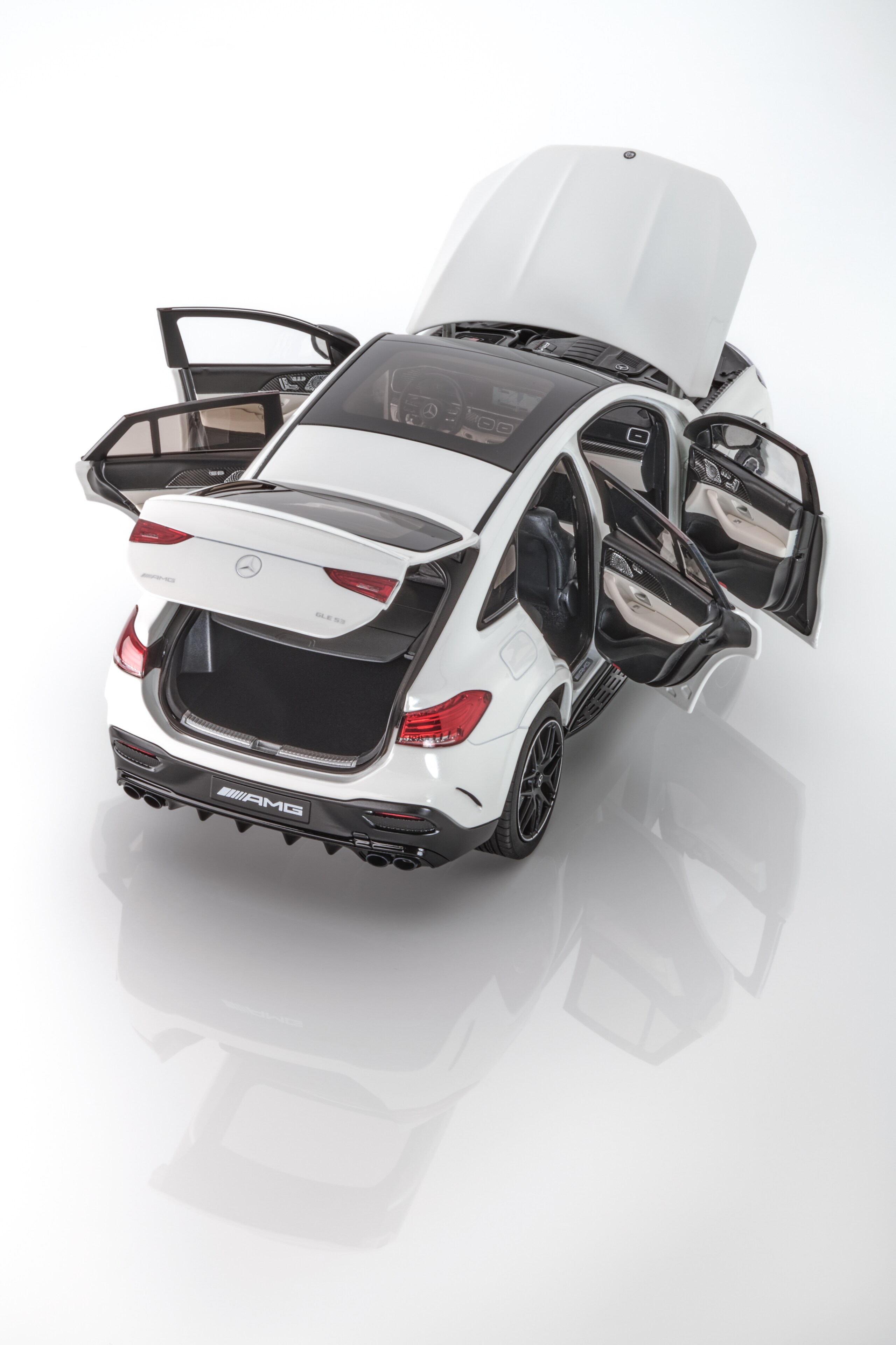 Mercedes-AMG GLE 53e, Coupé, C167 - MANUFAKTUR opalietwit magno, NZG, 1:18