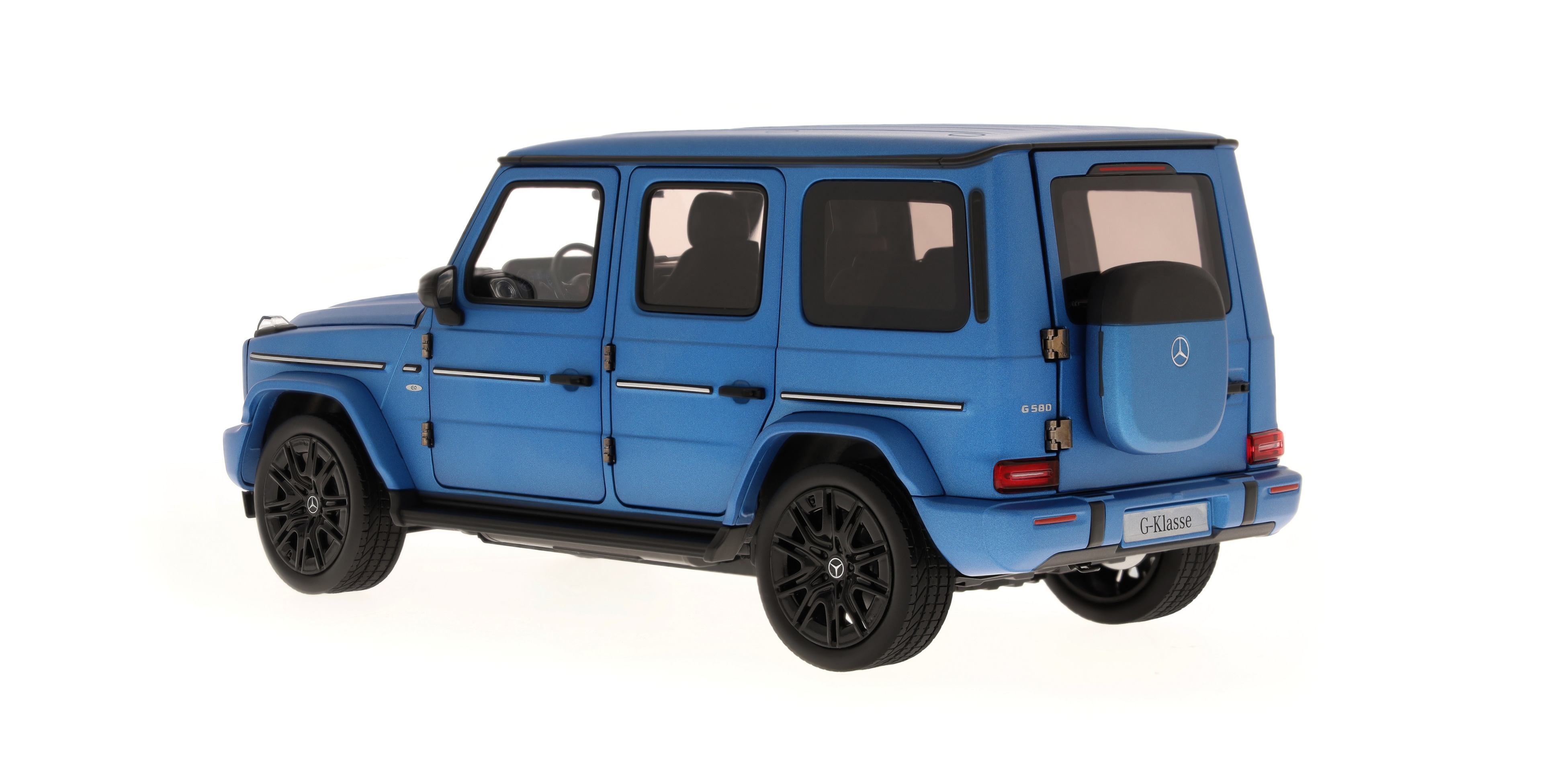 G 580 met EQ-technologie, Terreinwagen, AMG Line, N465 - MANUFAKTUR zuidzee blauw magno, Norev, 1:18