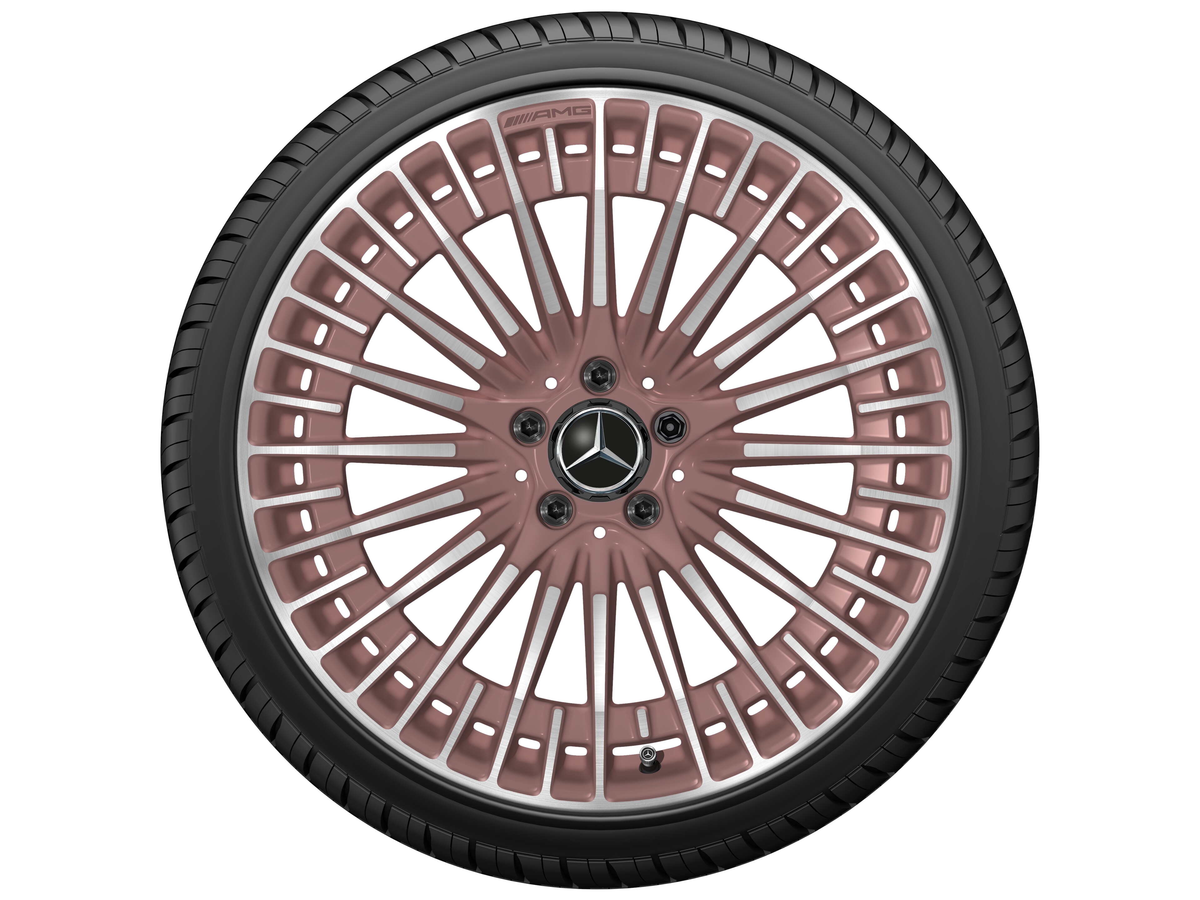 Multispaaks AMG-wiel, 50,8 cm (20 inch) - 8,5 J x 20 ET 50,5, koperkleurig