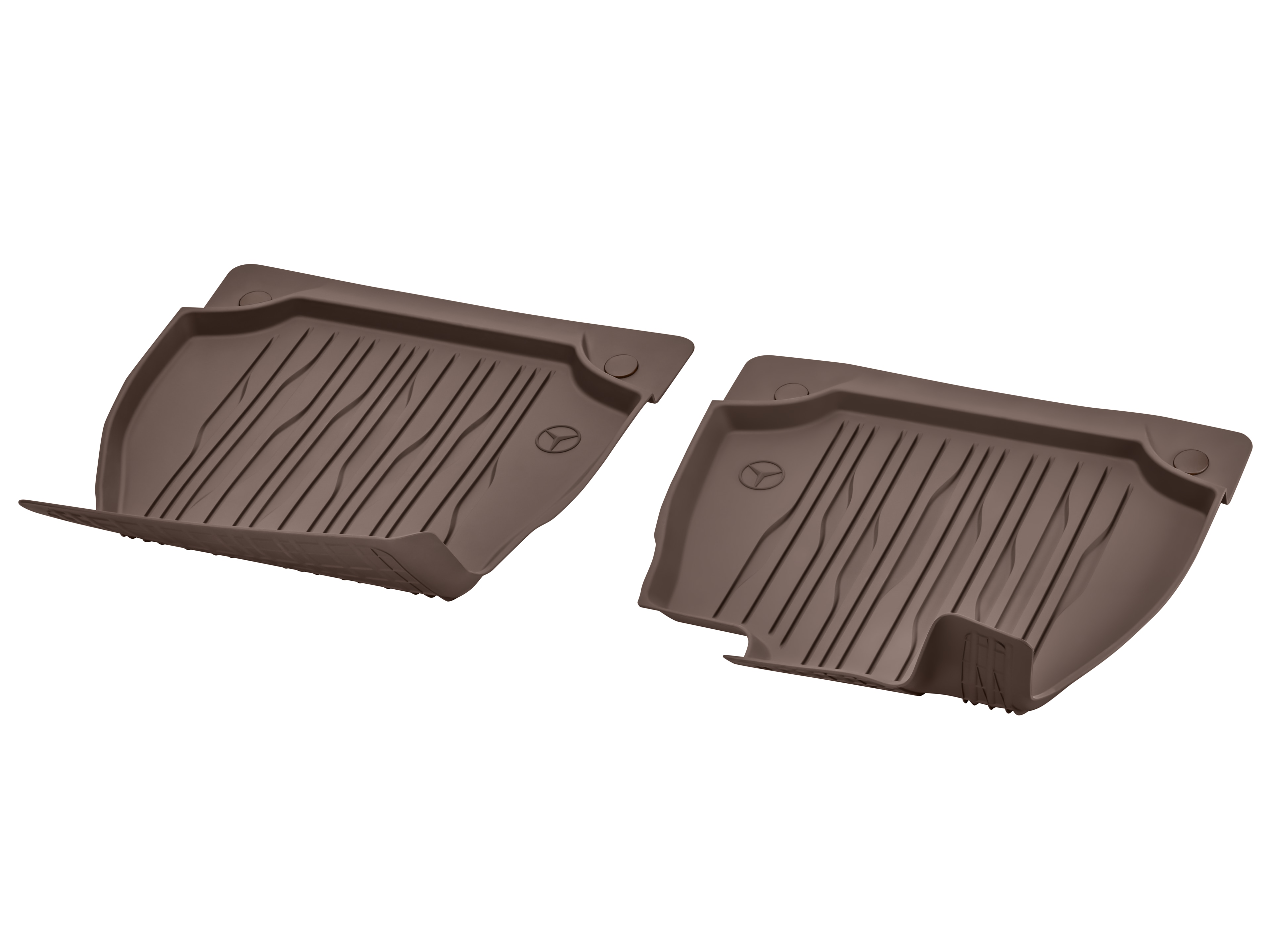 Allwettermatten, Dynamic Lines, Fahrer-/Beifahrermatte, 2-teilig - LL, balaobraun