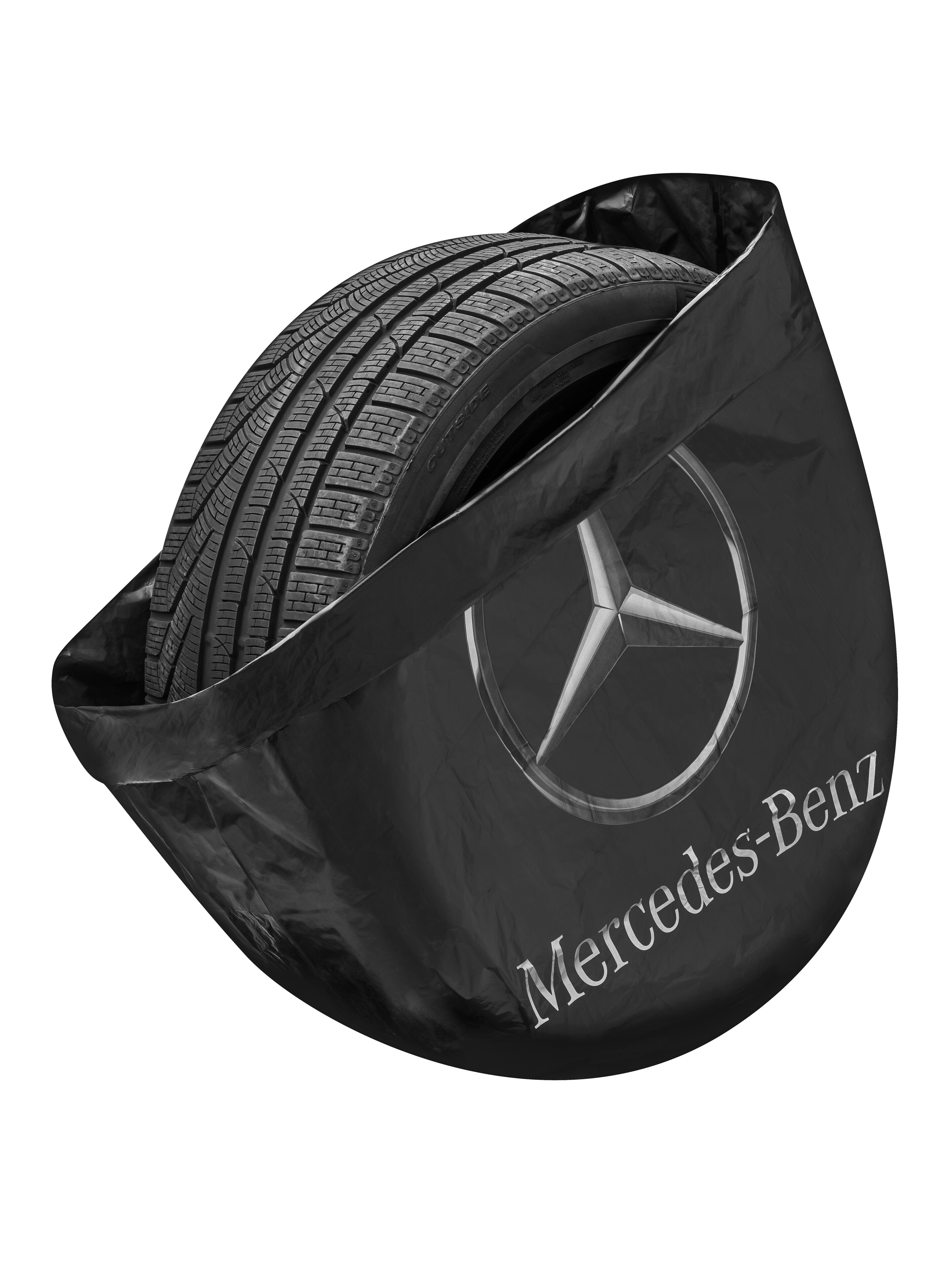 Bandenhoes - zwart, Polyethyleen