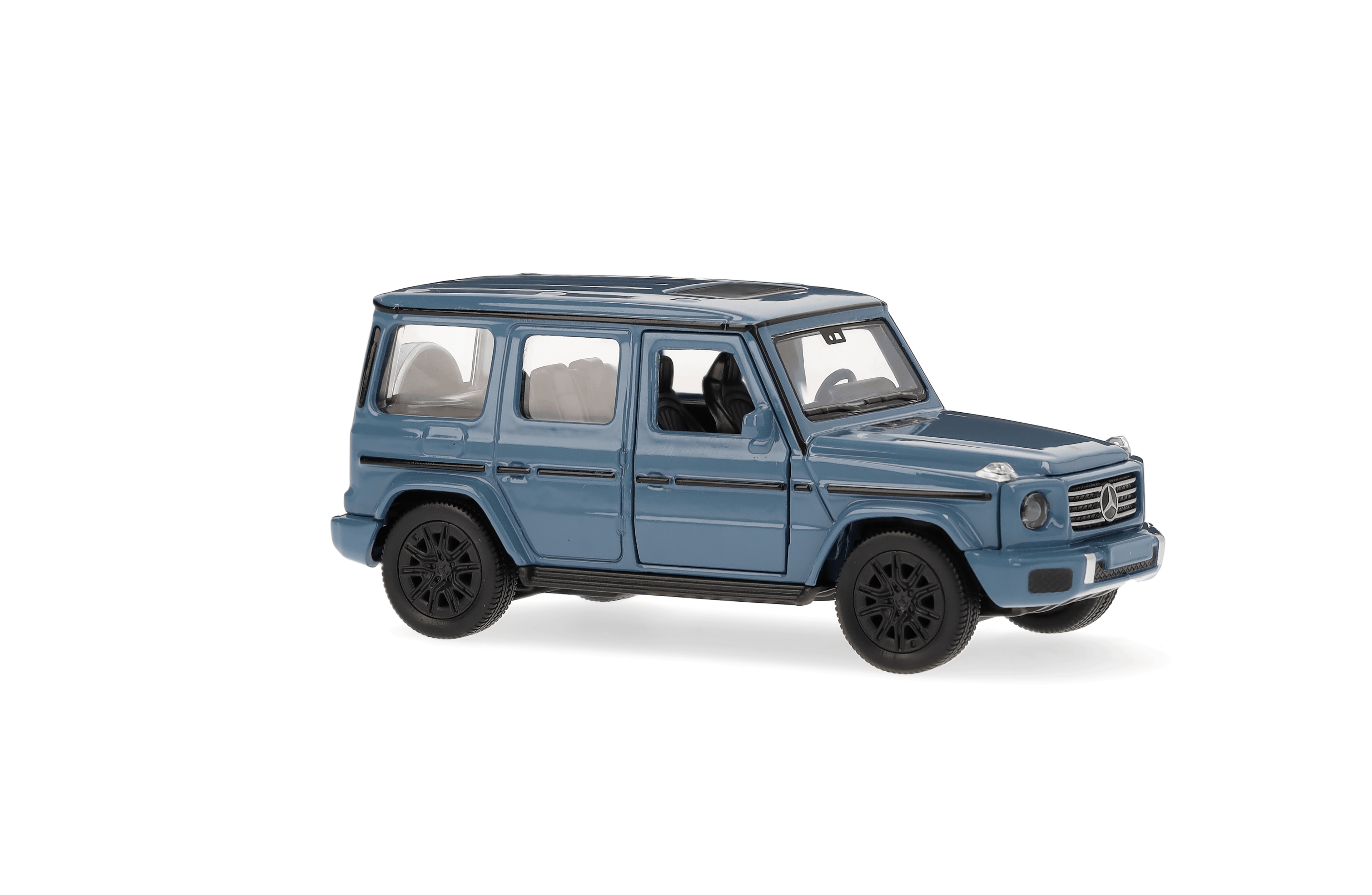 G-Class, Terreinwagen, W465, Pullback - MANUFACTUUR vintageblauw uni, Heinrich Bauer, 1:43